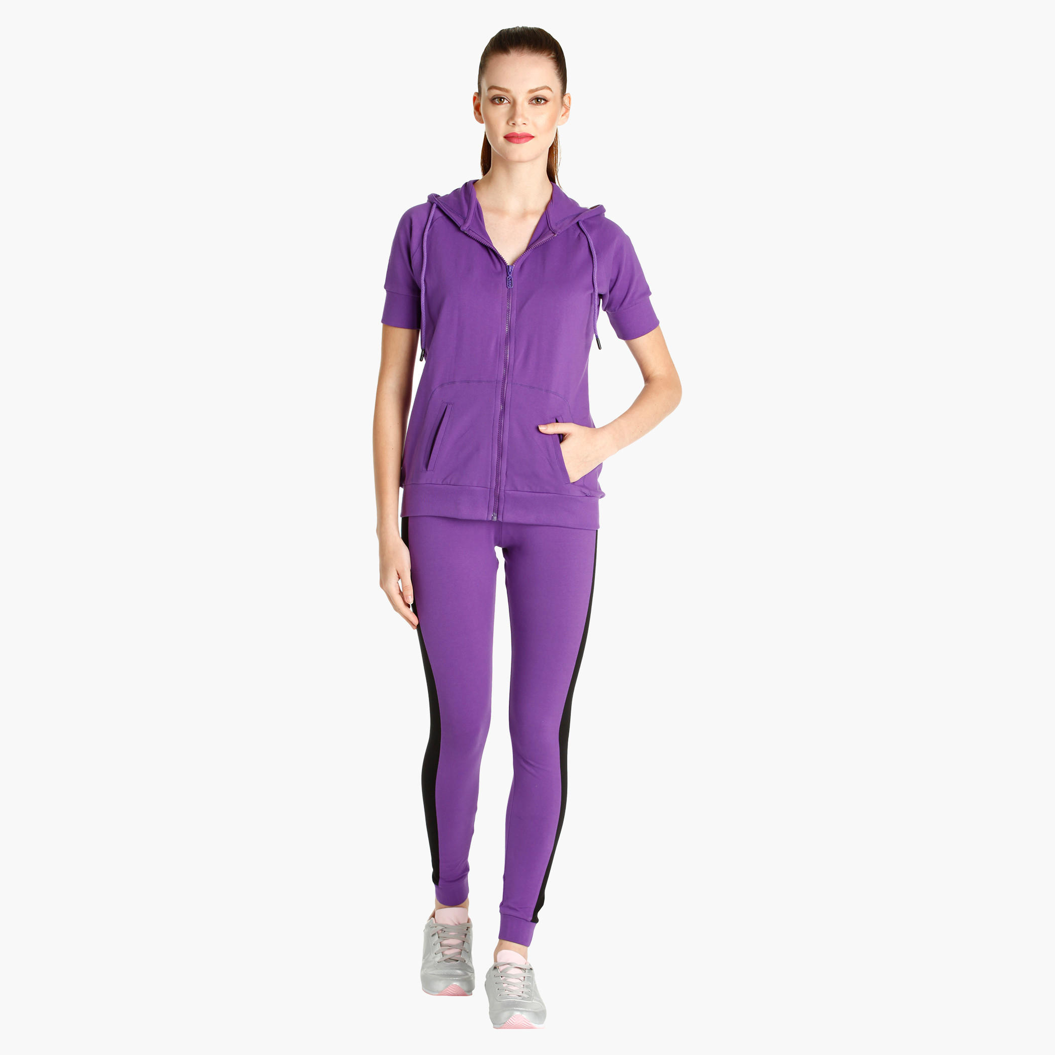 Kappa Slim Fit Jog Pants with Side Stripes-women-clothing-sportswearandactivewear-bottoms-image-3
