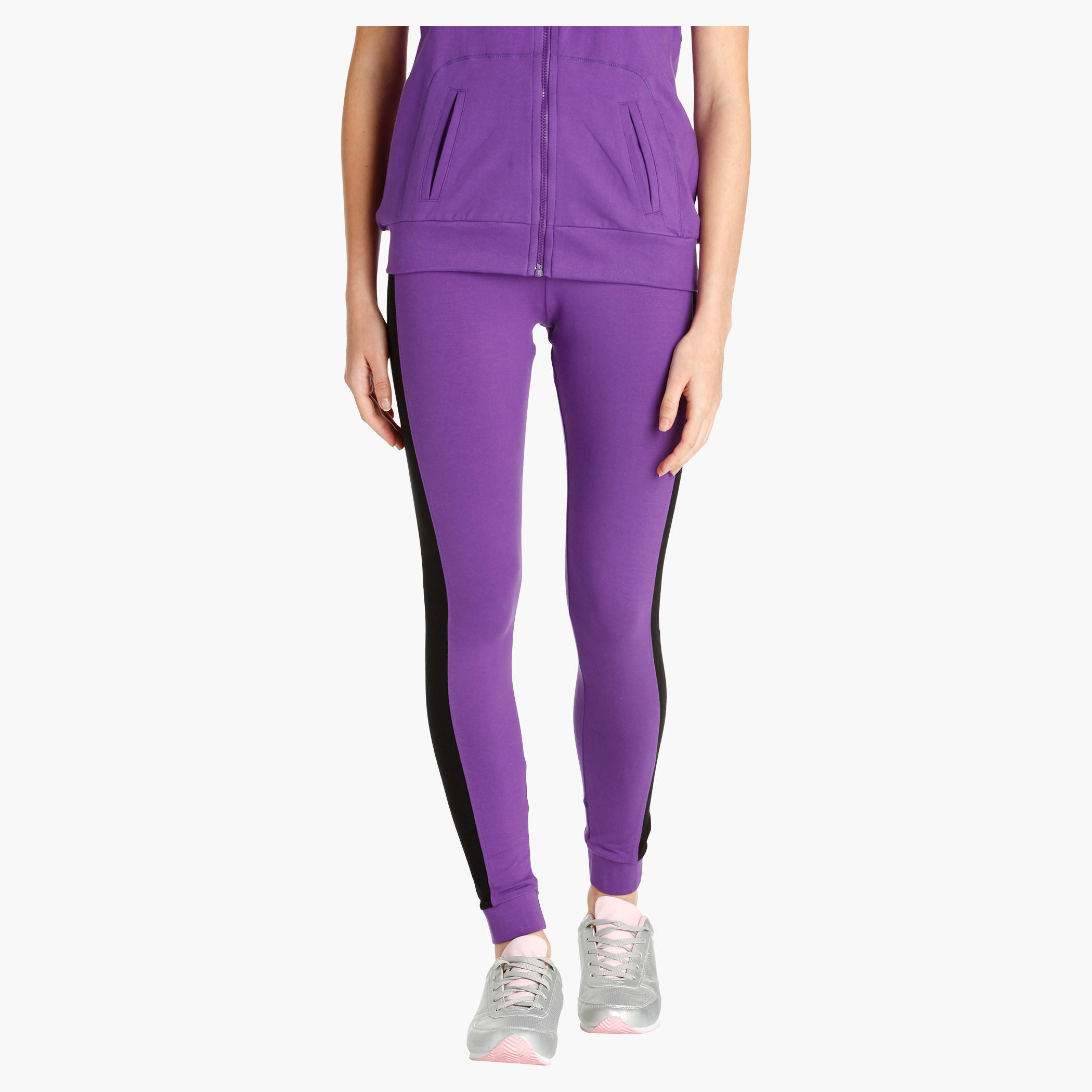 Kappa Slim Fit Jog Pants with Side Stripes-women-clothing-sportswearandactivewear-bottoms-image-4