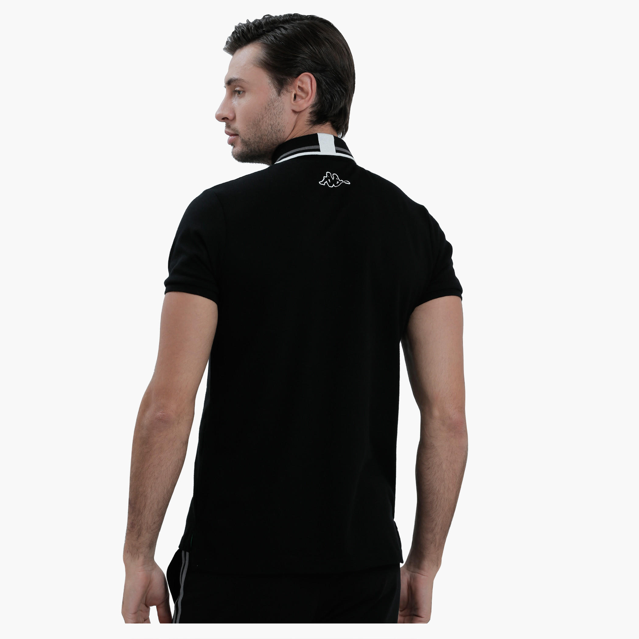 Kappa Printed Polo Neck T-Shirt with Short Sleeves-men-clothing-tshirtsandpolos-polos-image-2