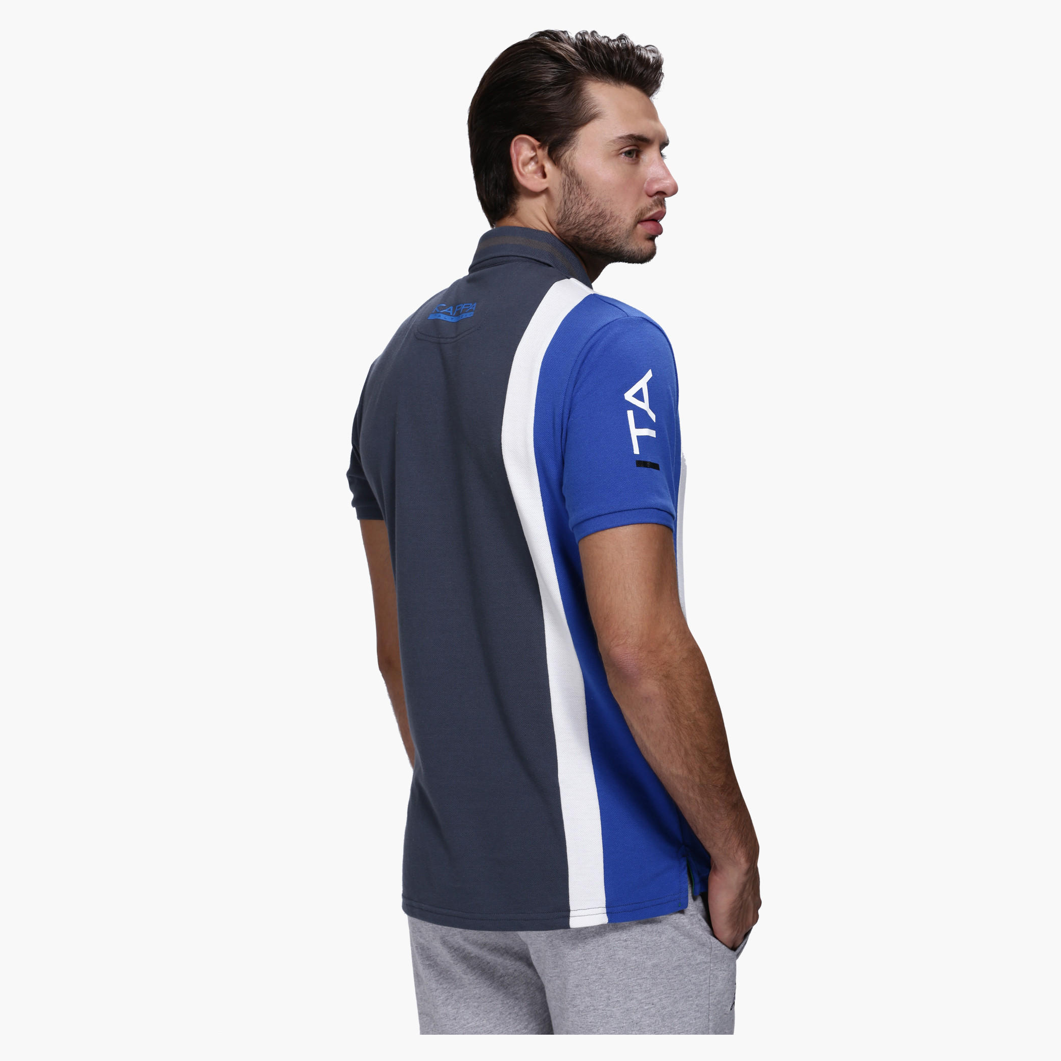 Kappa Printed Polo Neck T-Shirt with Short Sleeves-men-clothing-tshirtsandpolos-polos-image-2