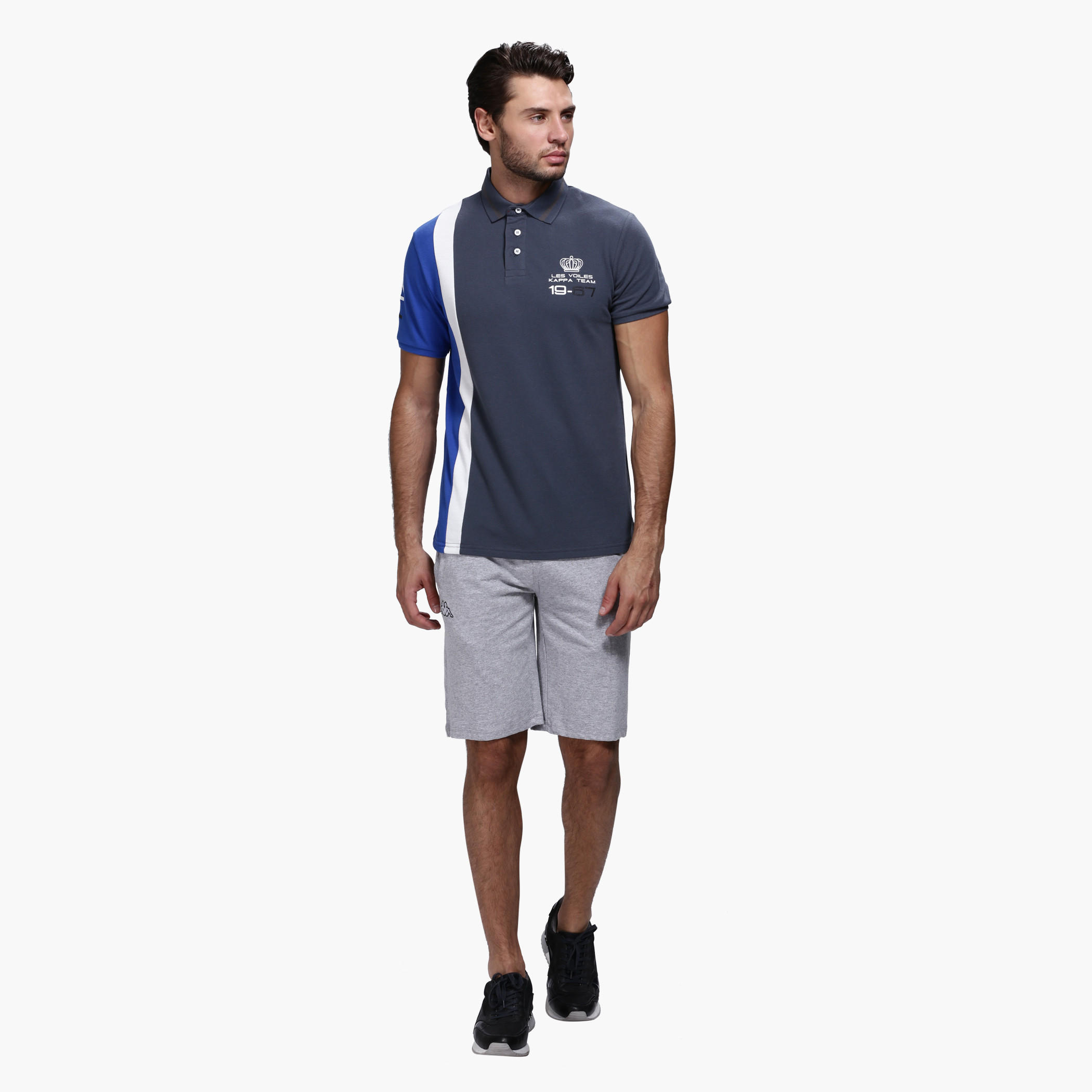 Kappa Printed Polo Neck T-Shirt with Short Sleeves-men-clothing-tshirtsandpolos-polos-image-5