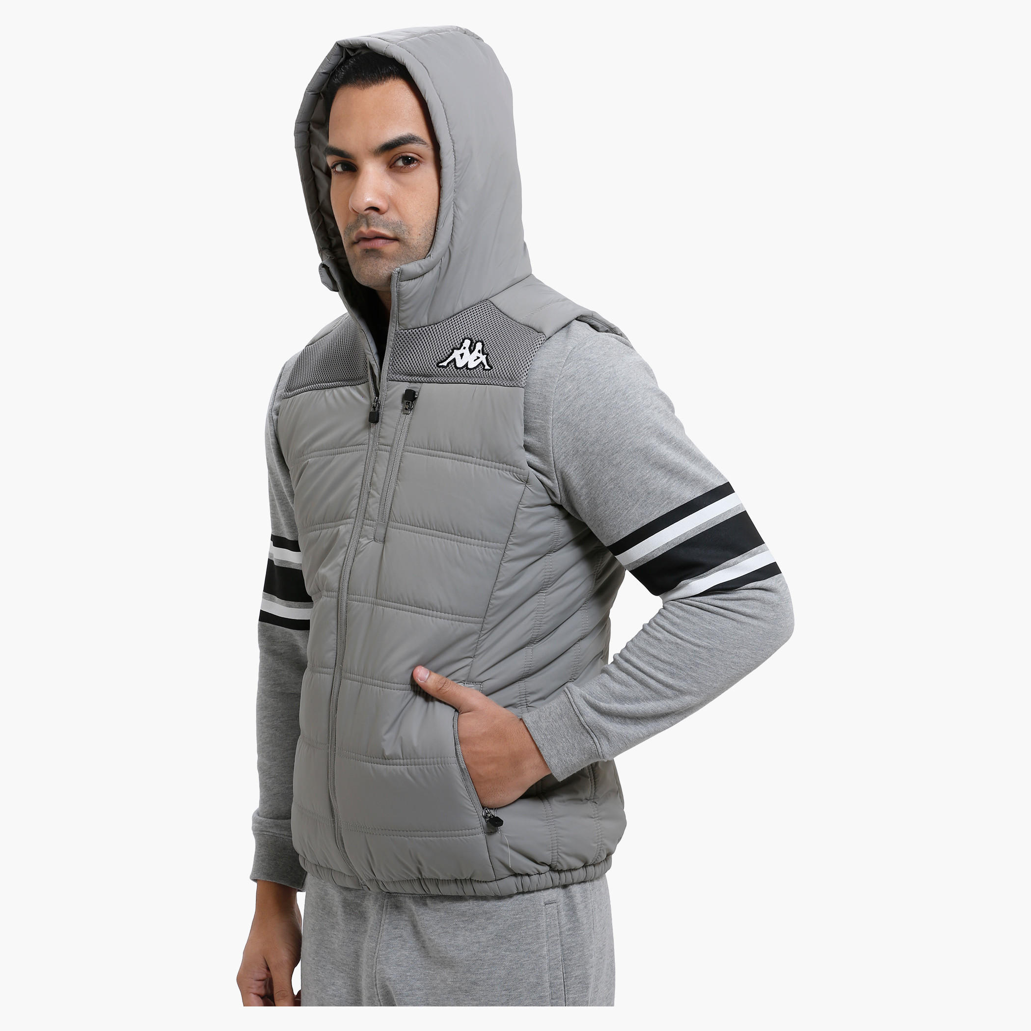 Kappa Quilted Sleeveless Jacket with Hood-men-clothing-jacketsandblazers-jackets-image-3
