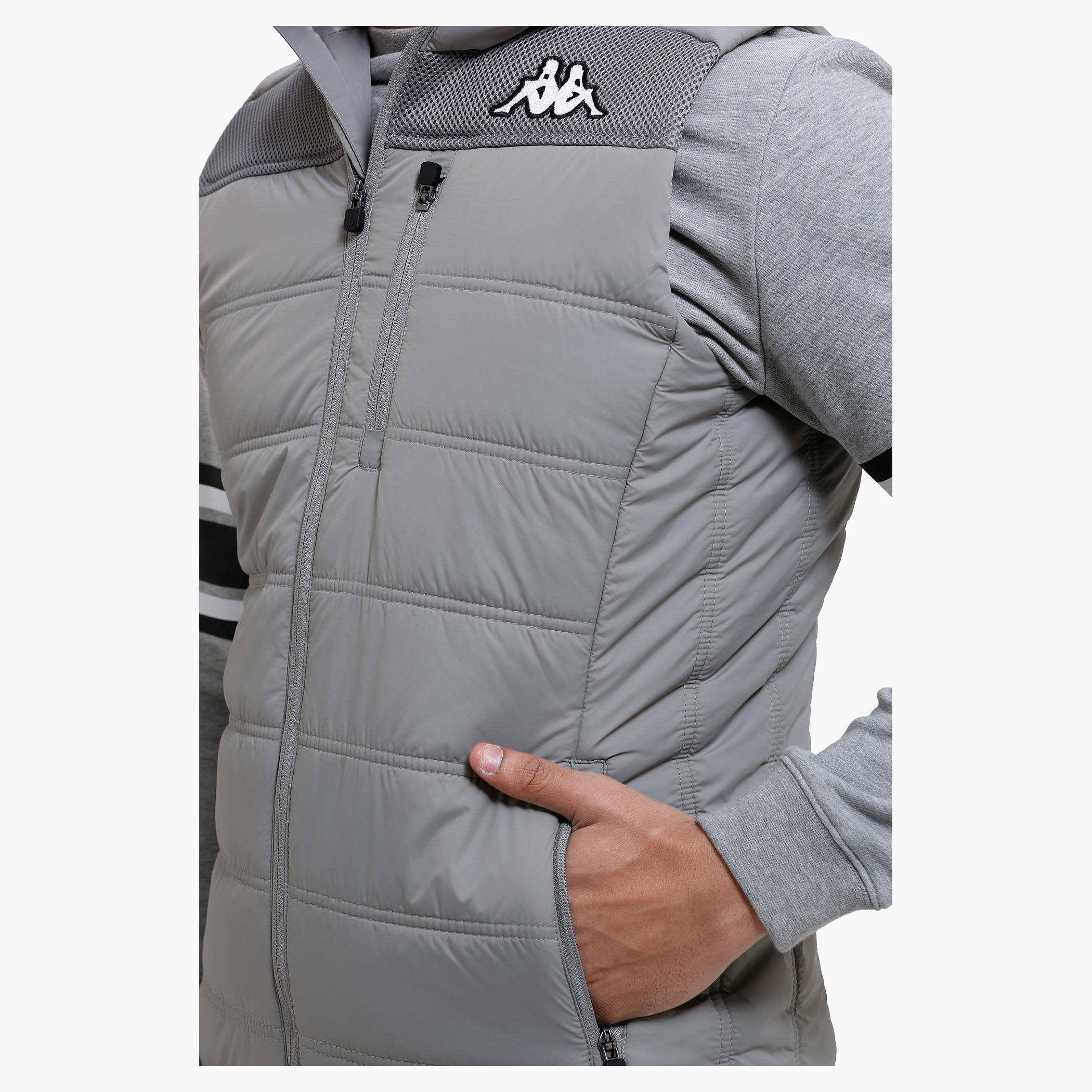 Kappa Quilted Sleeveless Jacket with Hood-men-clothing-jacketsandblazers-jackets-image-4