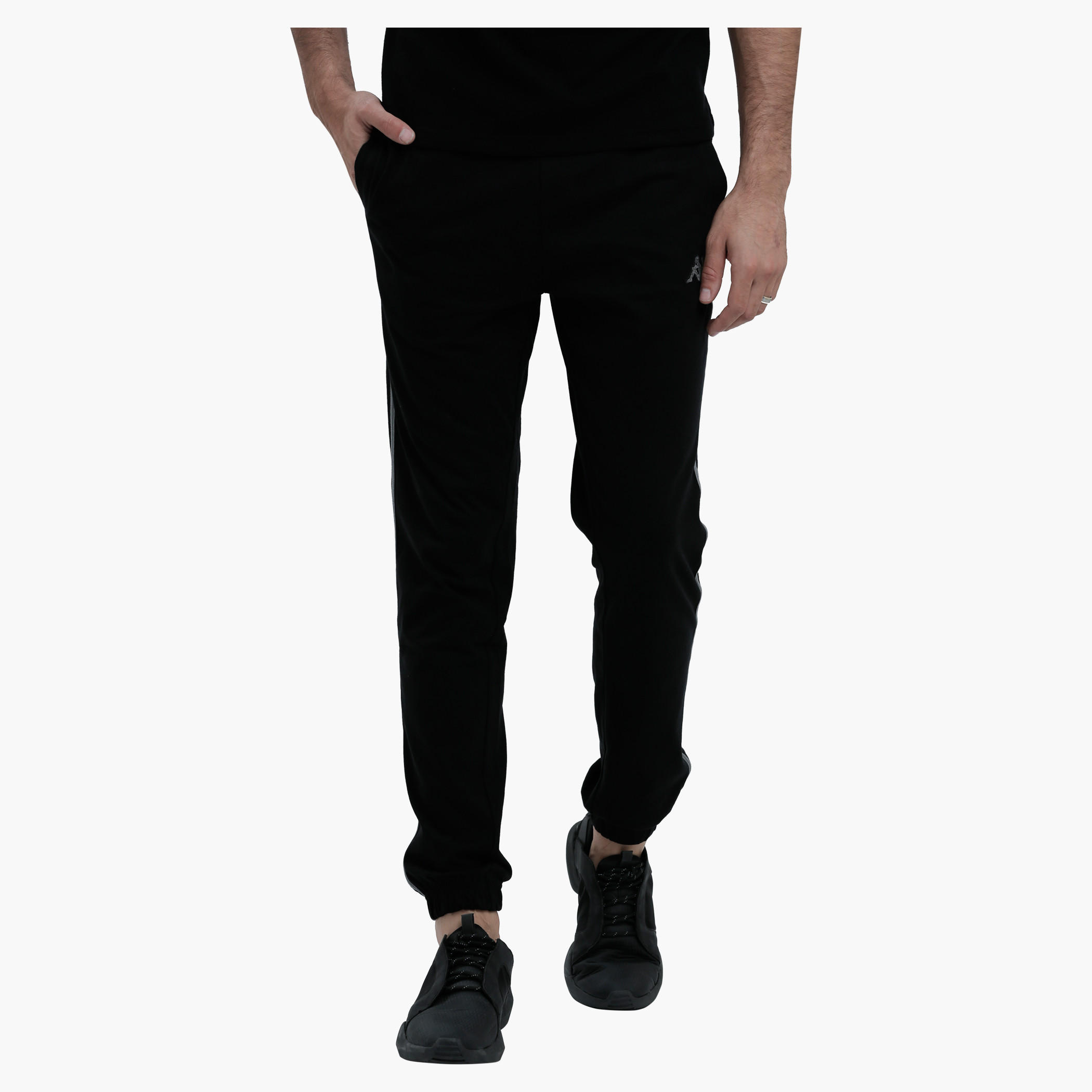 Kappa Full Length Pants with Elasticised Cuffs in Slim Fit-men-clothing-sportswearandactivewear-bottoms-image-1