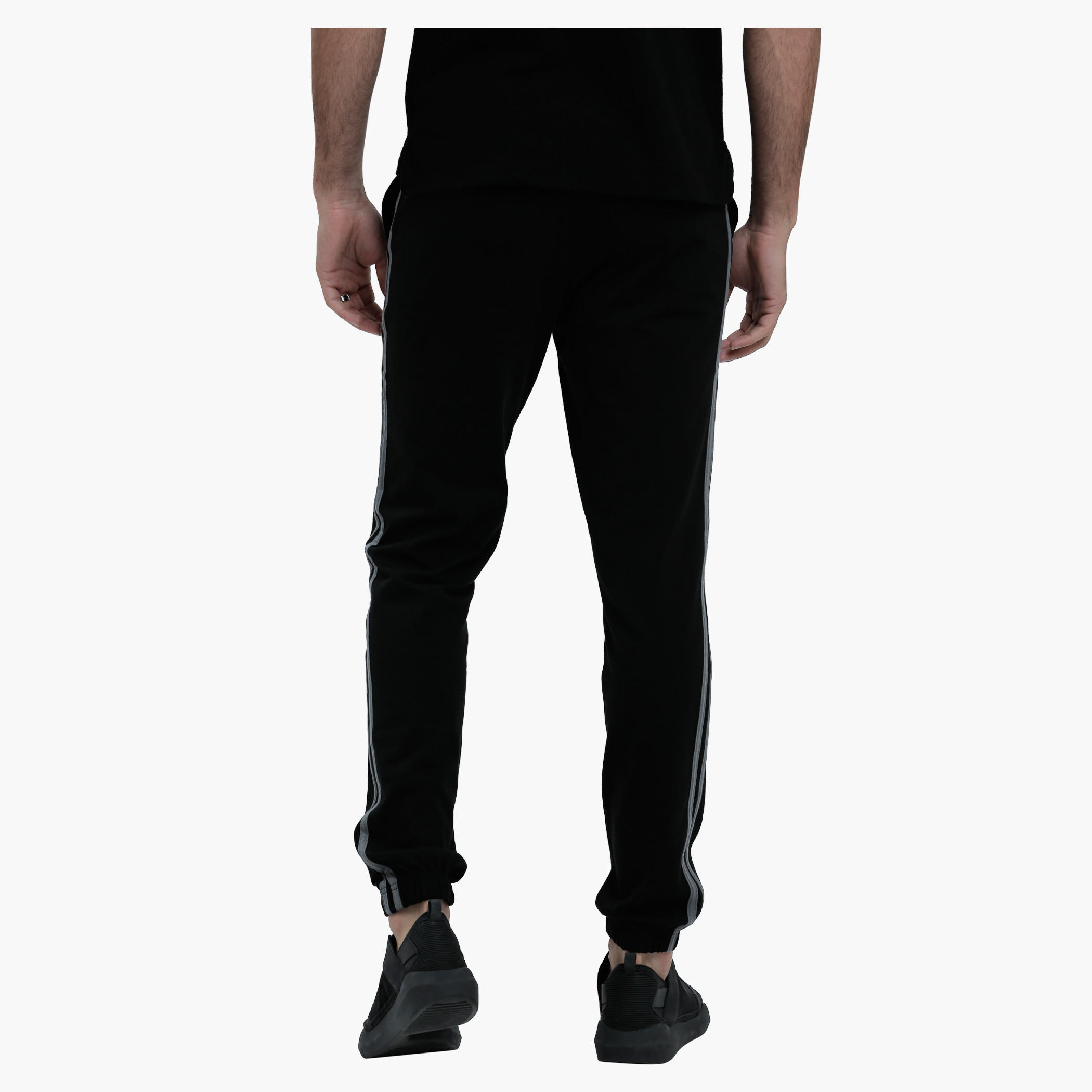 Kappa Full Length Pants with Elasticised Cuffs in Slim Fit-men-clothing-sportswearandactivewear-bottoms-image-2