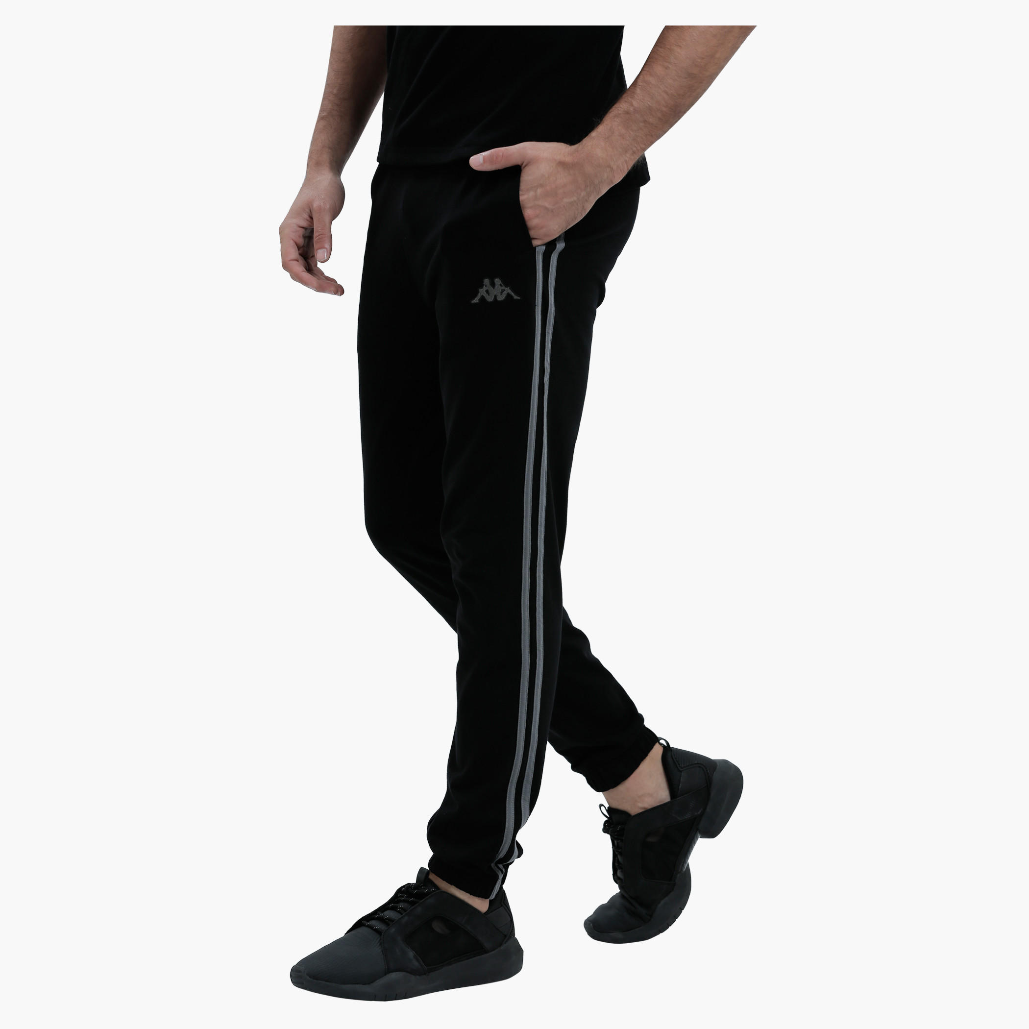 Kappa Full Length Pants with Elasticised Cuffs in Slim Fit-men-clothing-sportswearandactivewear-bottoms-image-3