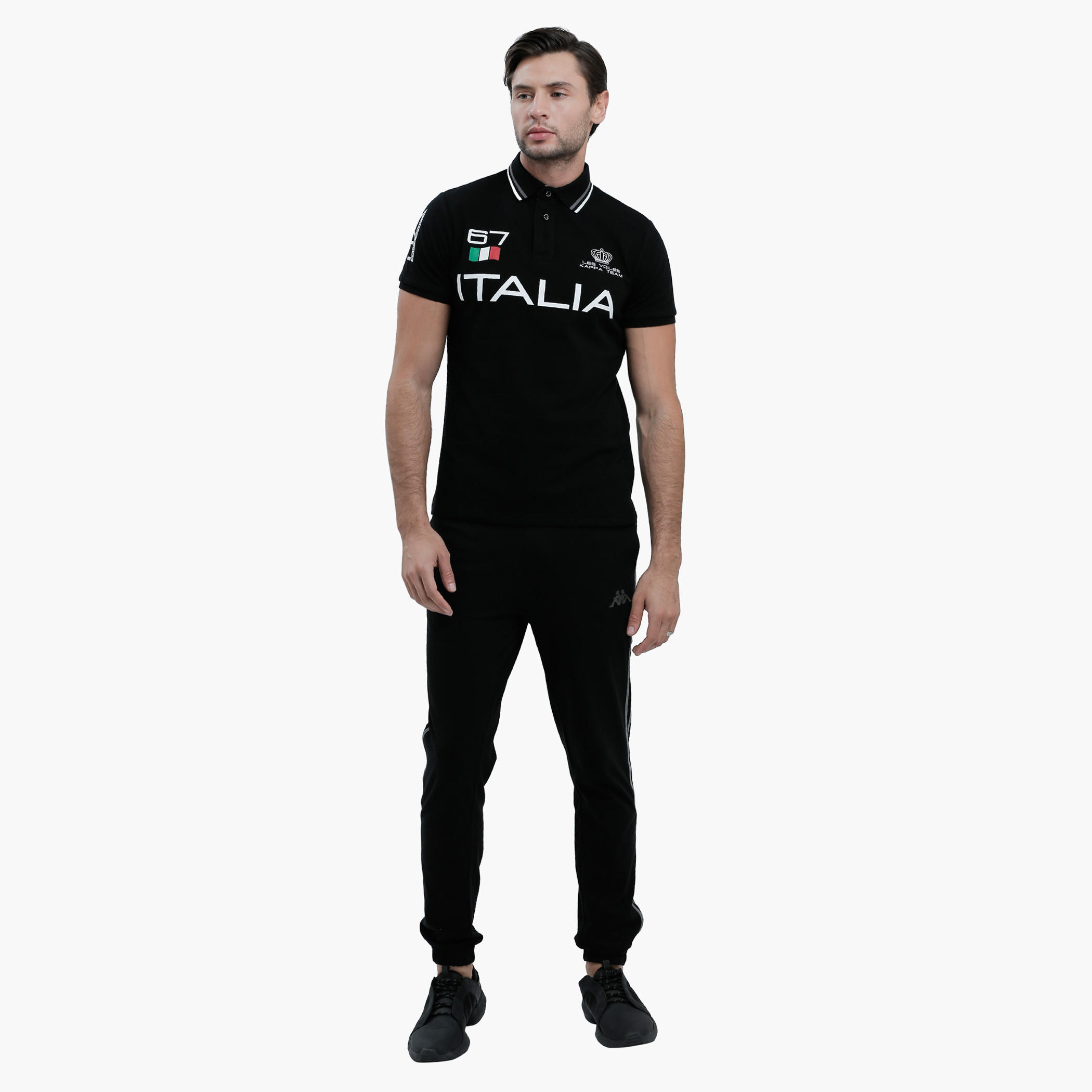 Kappa Full Length Pants with Elasticised Cuffs in Slim Fit-men-clothing-sportswearandactivewear-bottoms-image-5