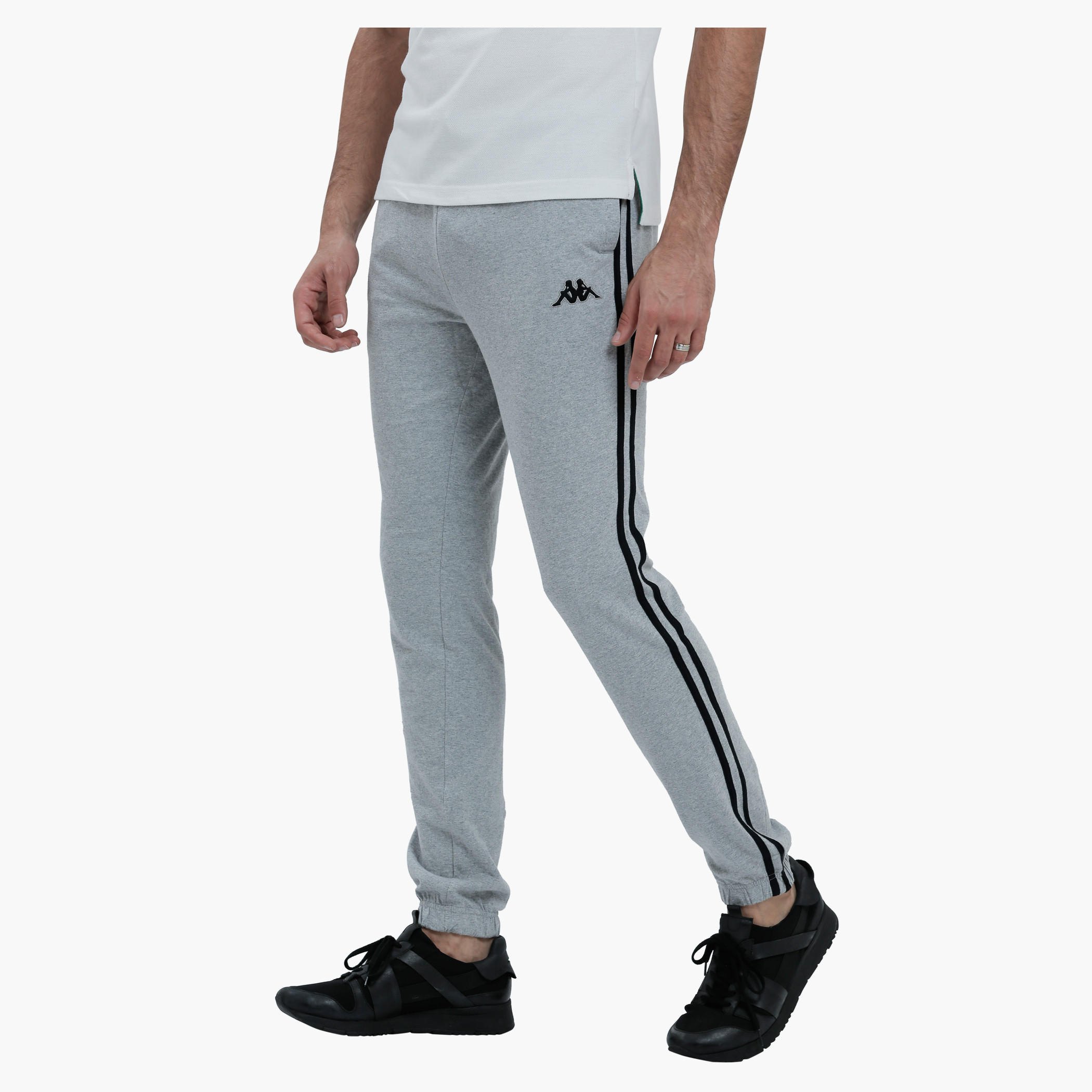 Kappa Full Length Pants with Elasticised Cuffs in Slim Fit-men-clothing-sportswearandactivewear-bottoms-image-8