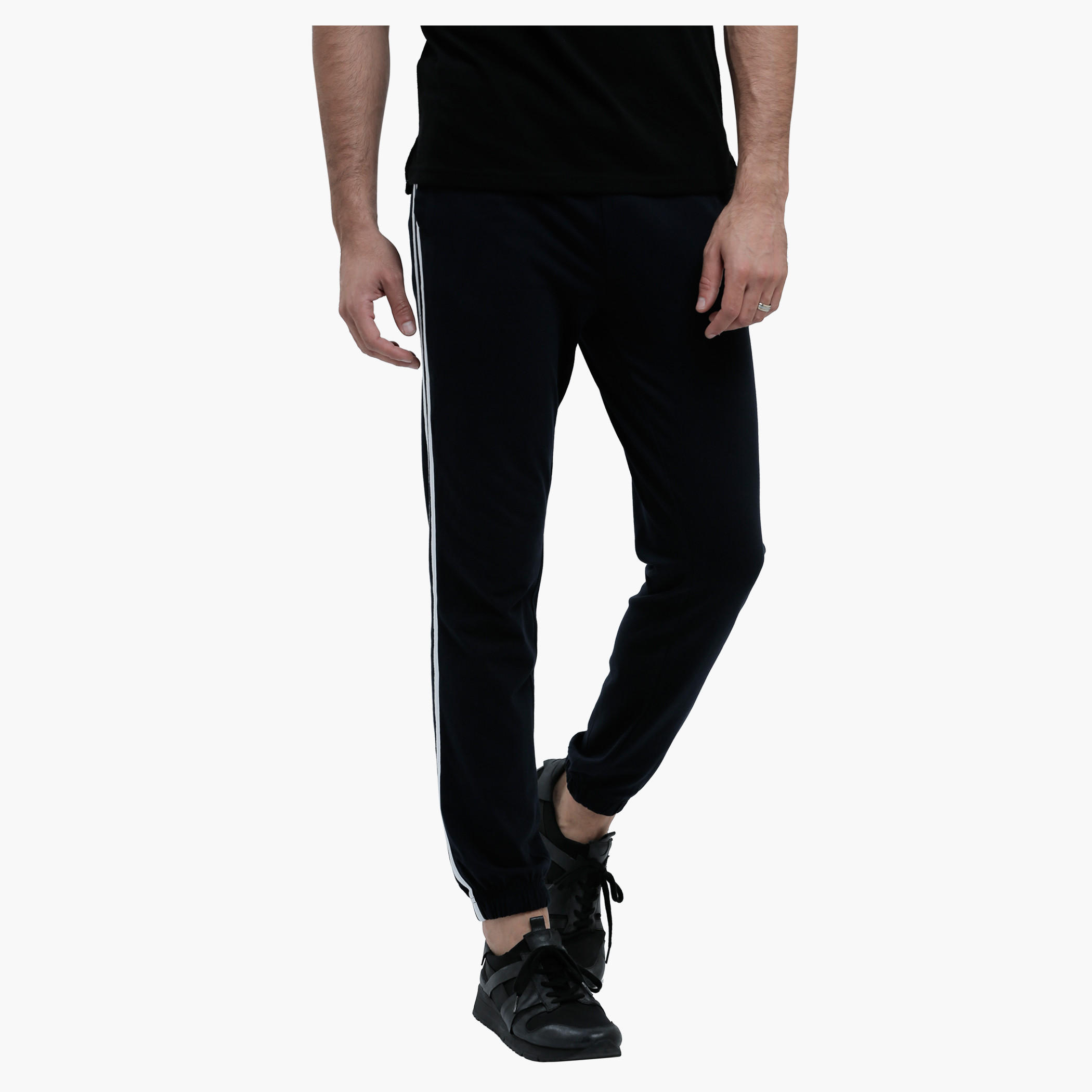 Kappa Full Length Pants with Elasticised Cuffs in Slim Fit-men-clothing-sportswearandactivewear-bottoms-image-11