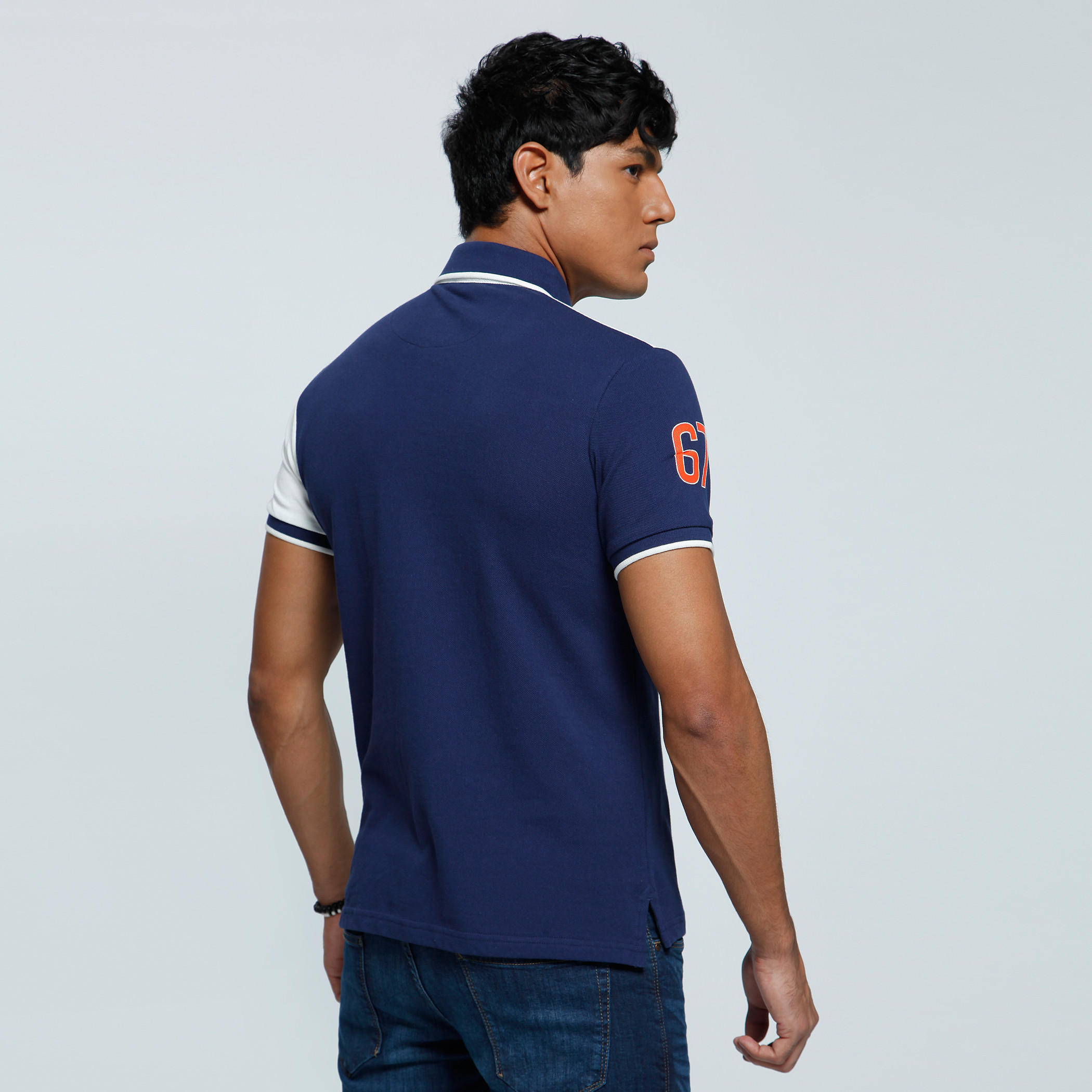 Kappa Printed T-Shirt with Polo Neck and Short Sleeves-men-clothing-tshirtsandpolos-polos-image-2