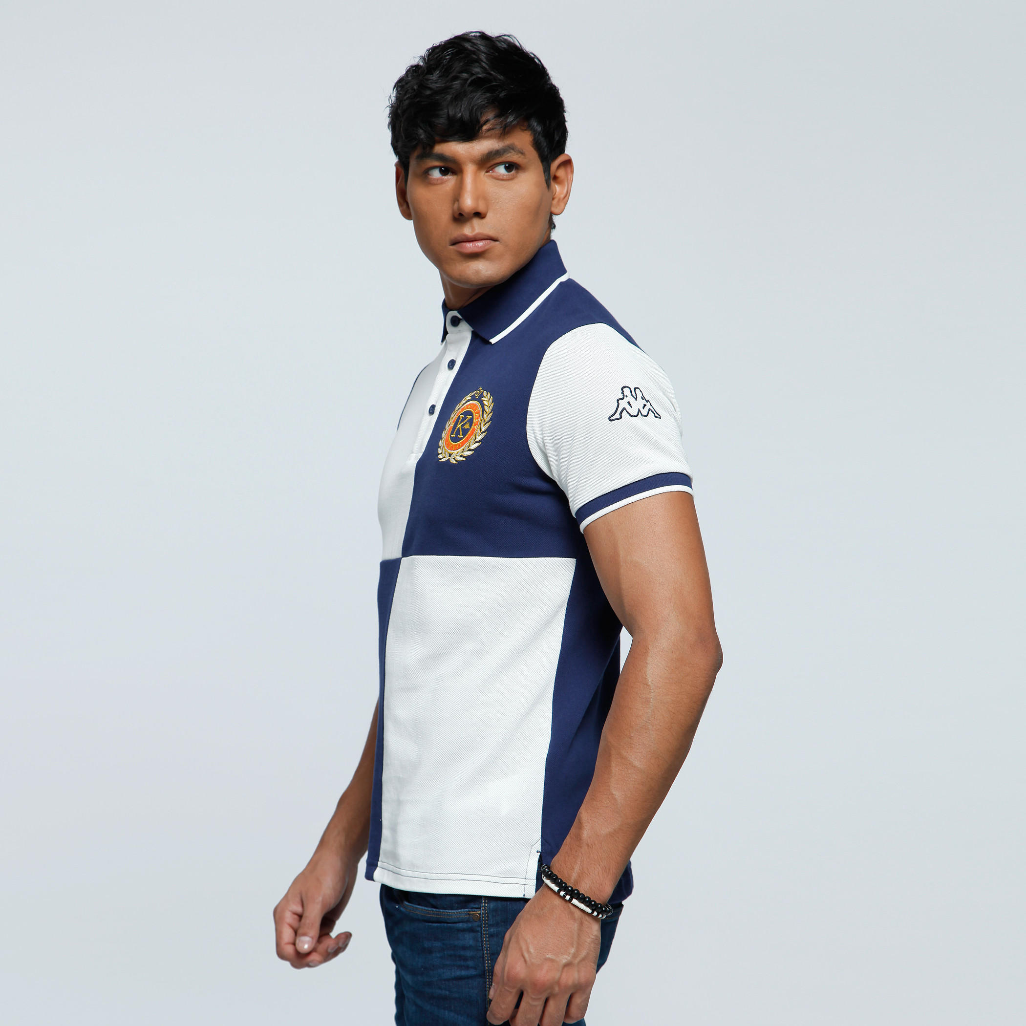 Kappa Printed T-Shirt with Polo Neck and Short Sleeves-men-clothing-tshirtsandpolos-polos-image-3