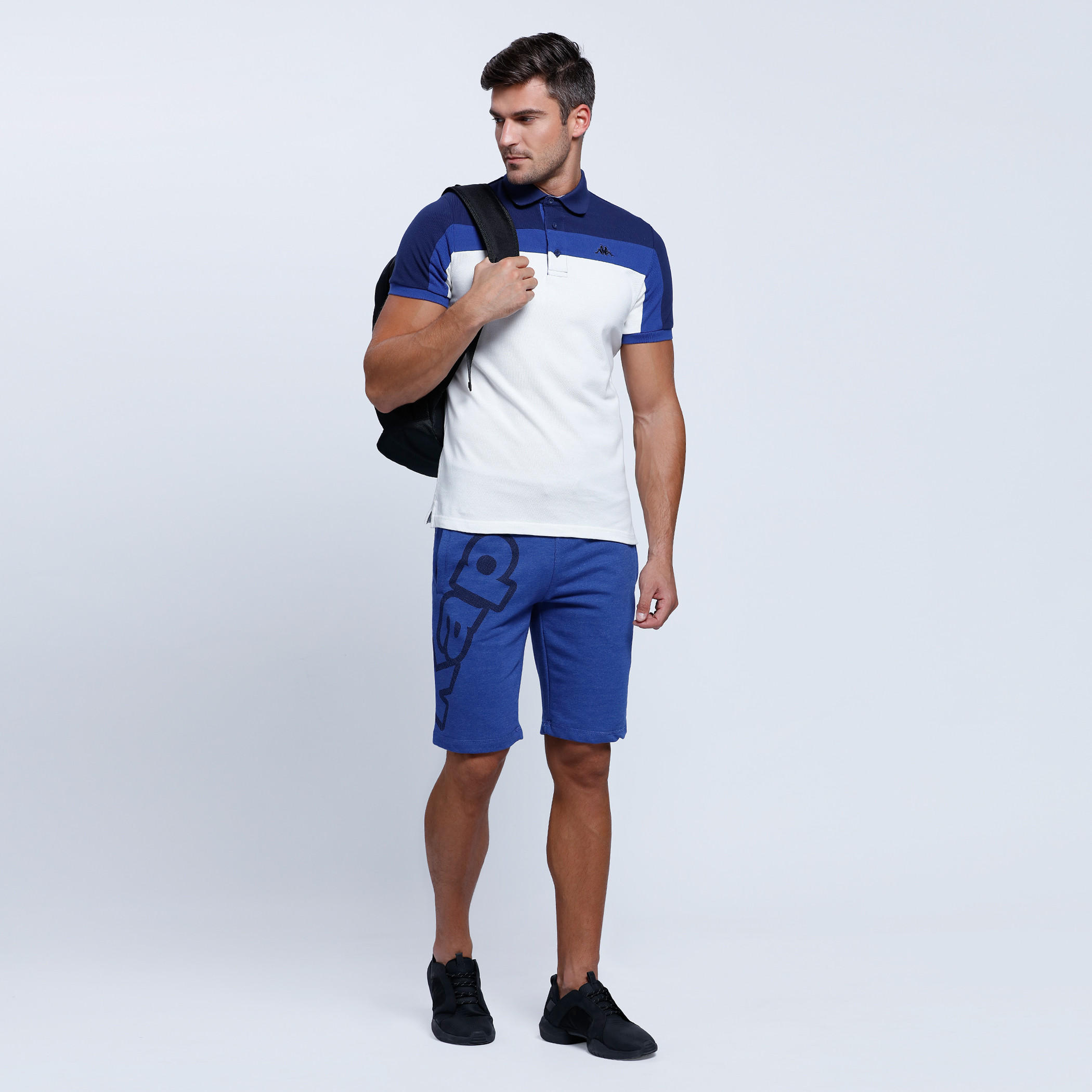 Kappa Printed Polo Neck T-Shirt with Short Sleeves-men-clothing-tshirtsandpolos-polos-image-1