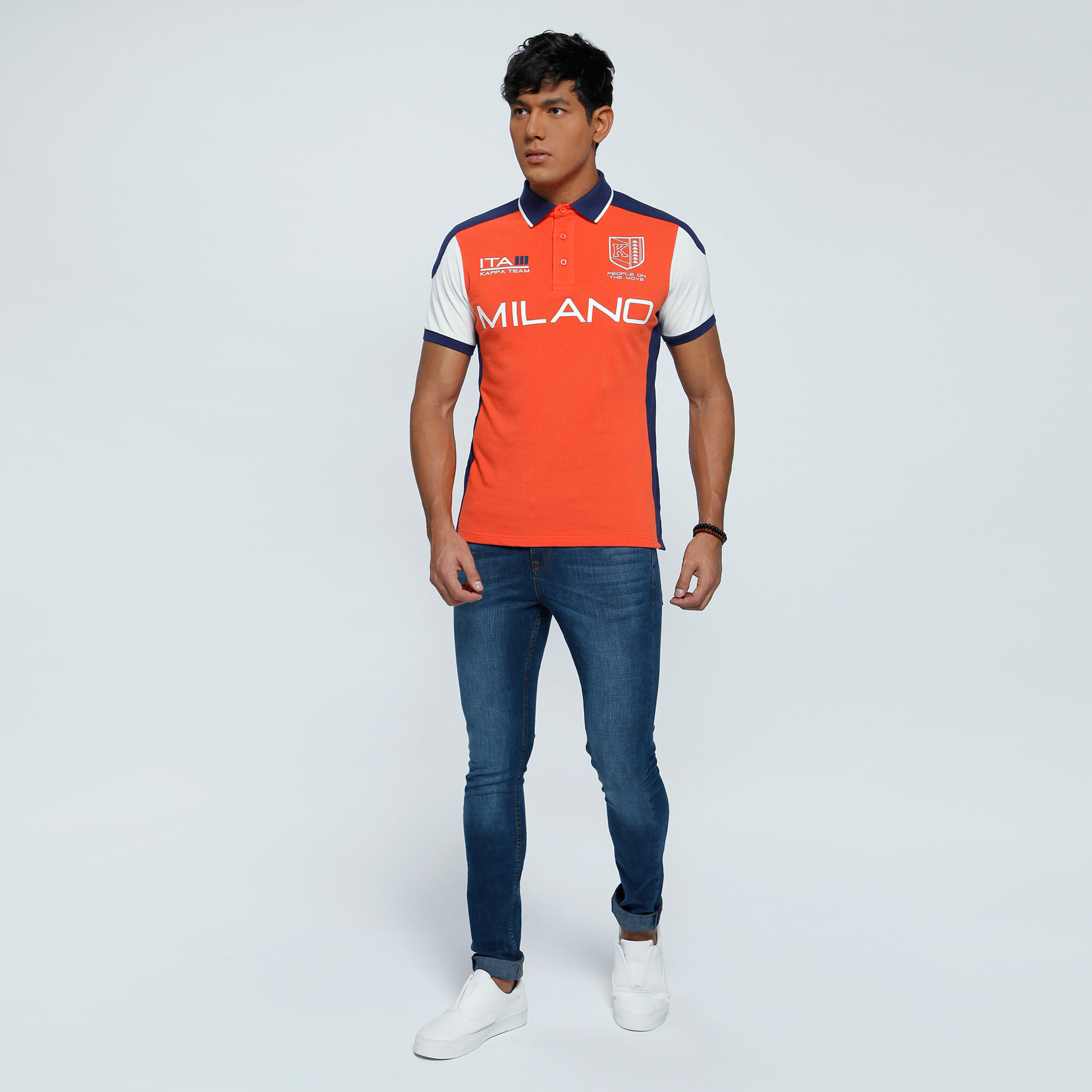 Kappa Printed T-Shirt with Polo Neck and Short Sleeves-men-clothing-tshirtsandpolos-polos-image-5