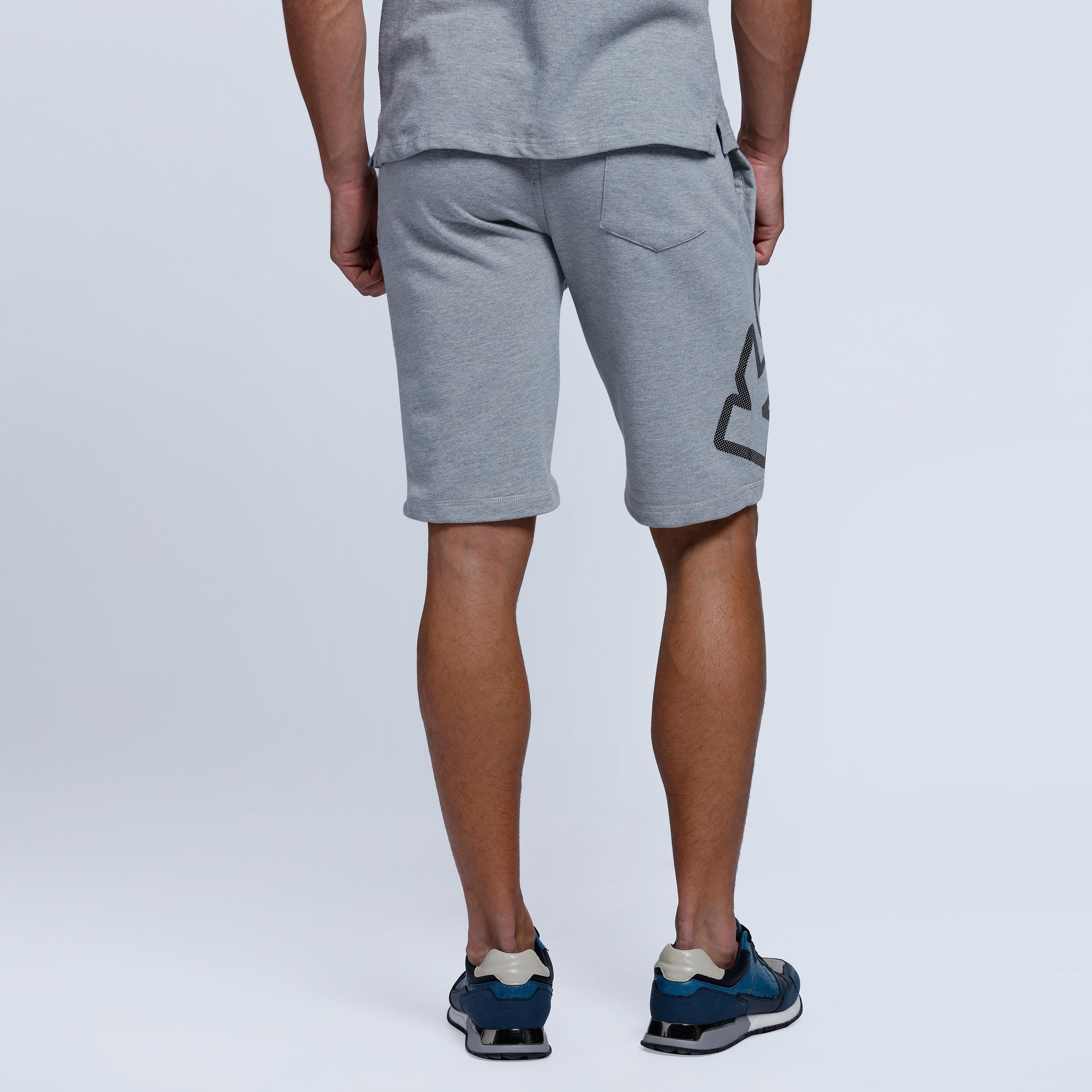 Shorts With Kappa Print Branding At Side-men-clothing-bottoms-shorts-image-2