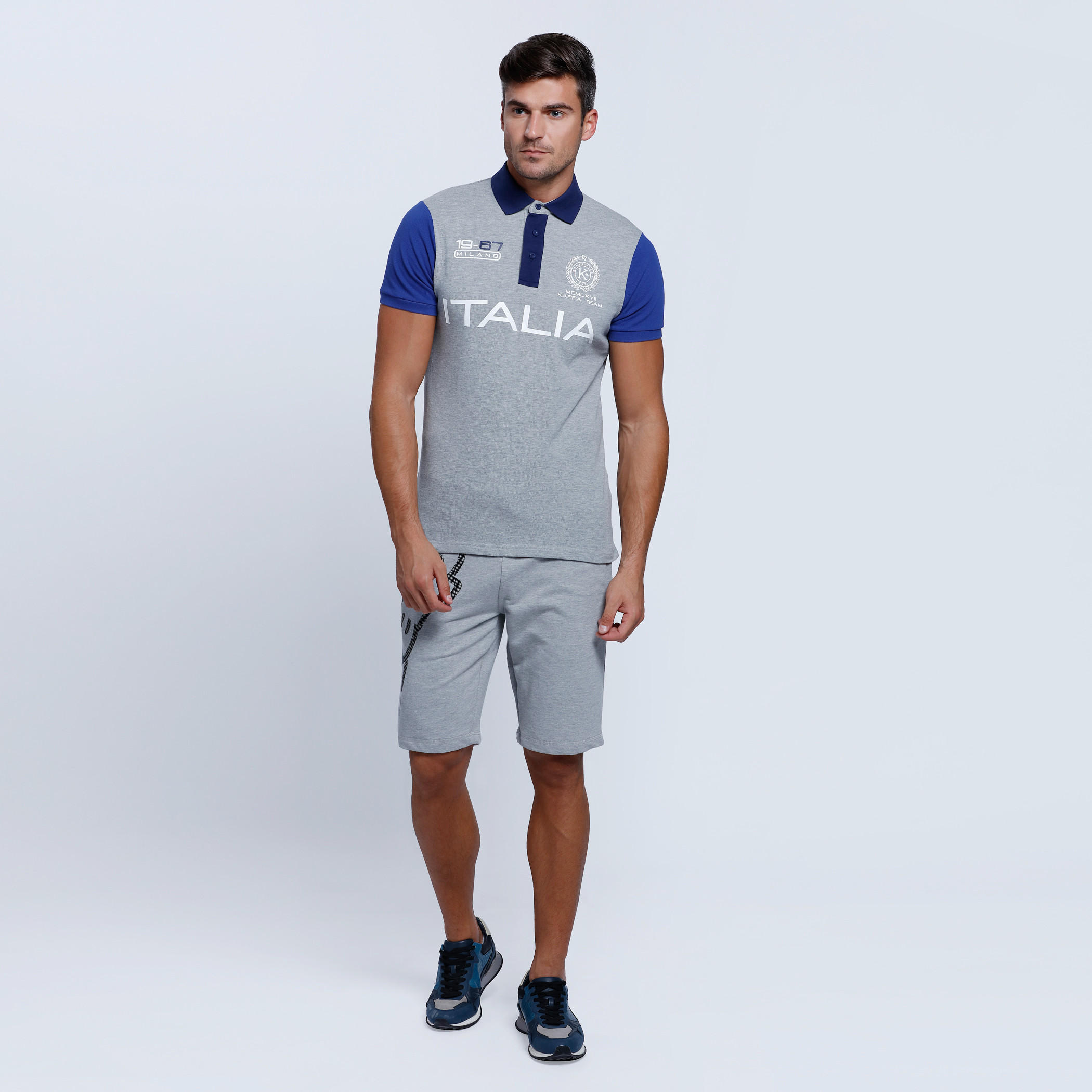 Shorts With Kappa Print Branding At Side-men-clothing-bottoms-shorts-image-5