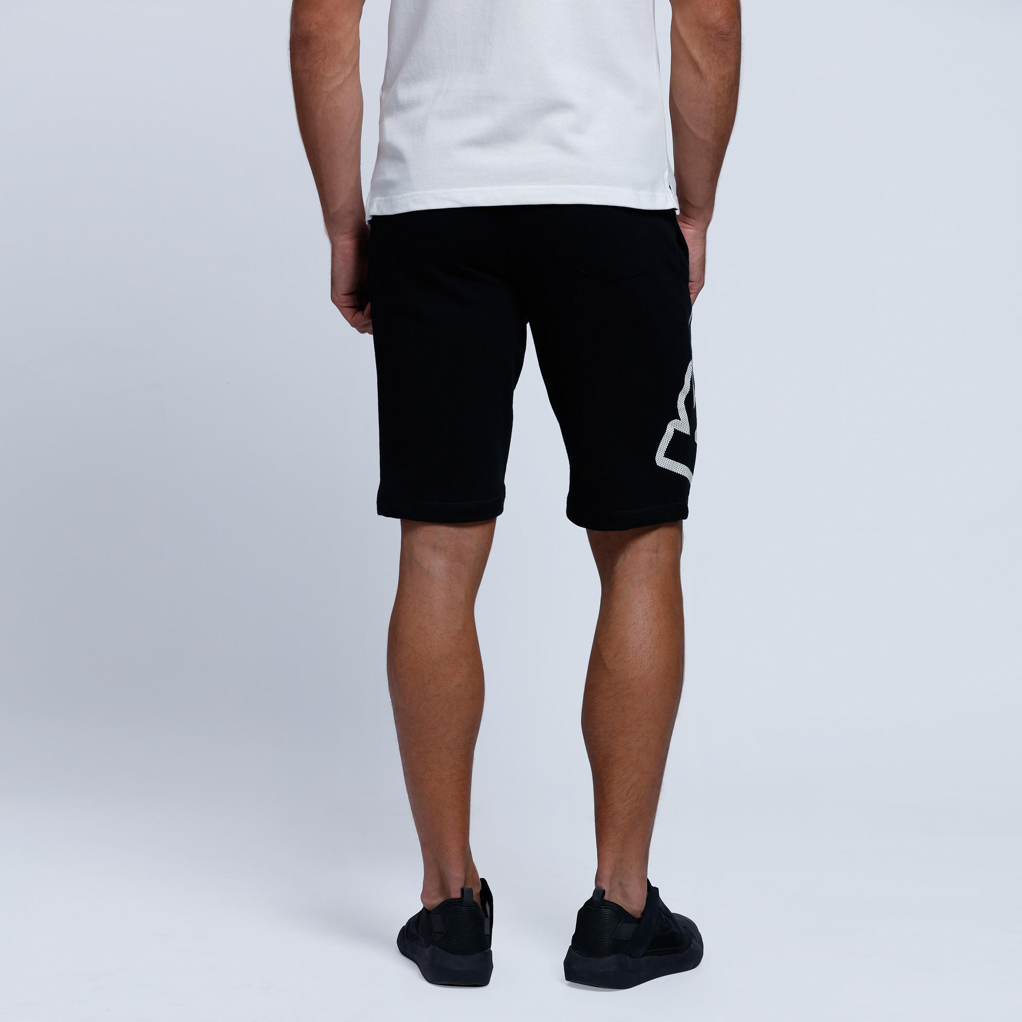Shorts With Kappa Print Branding At Side-men-clothing-bottoms-shorts-image-7