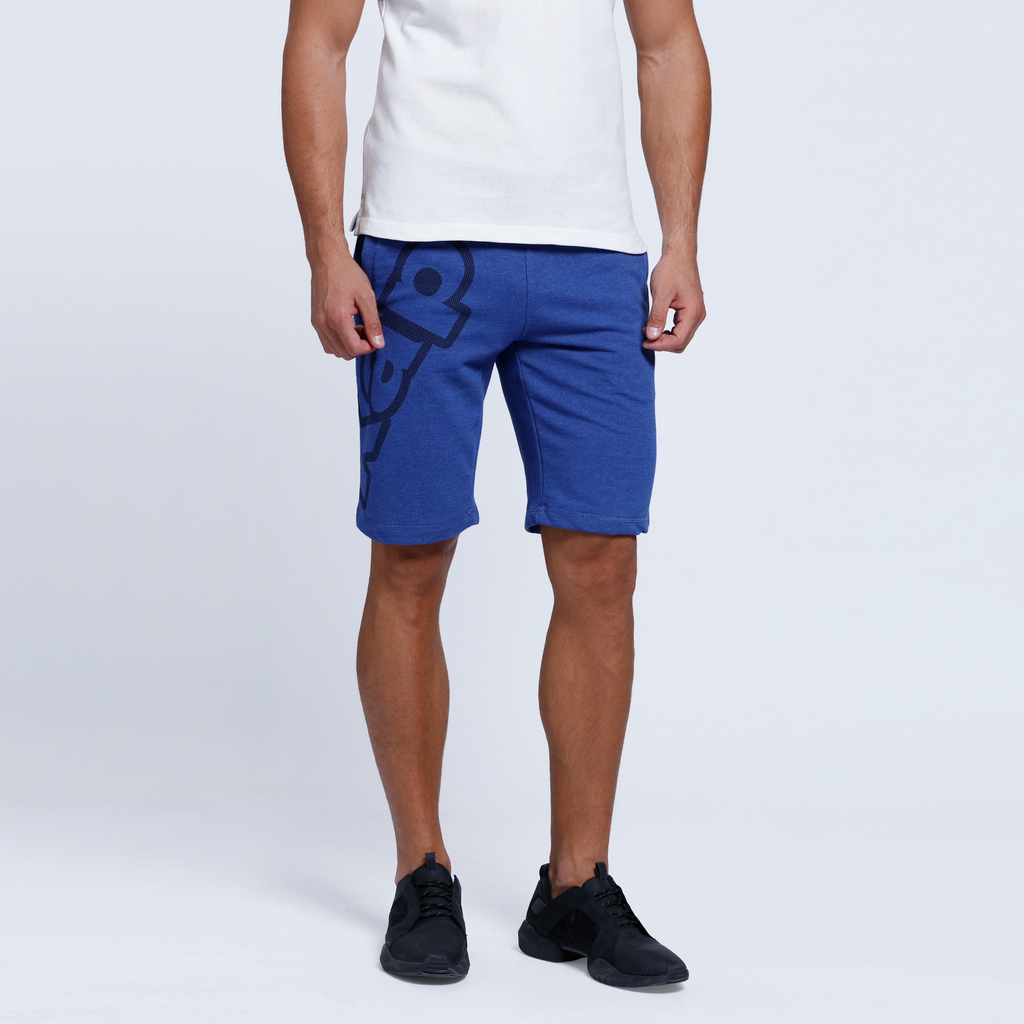 Shorts With Kappa Print Branding At Side-men-clothing-bottoms-shorts-image-11