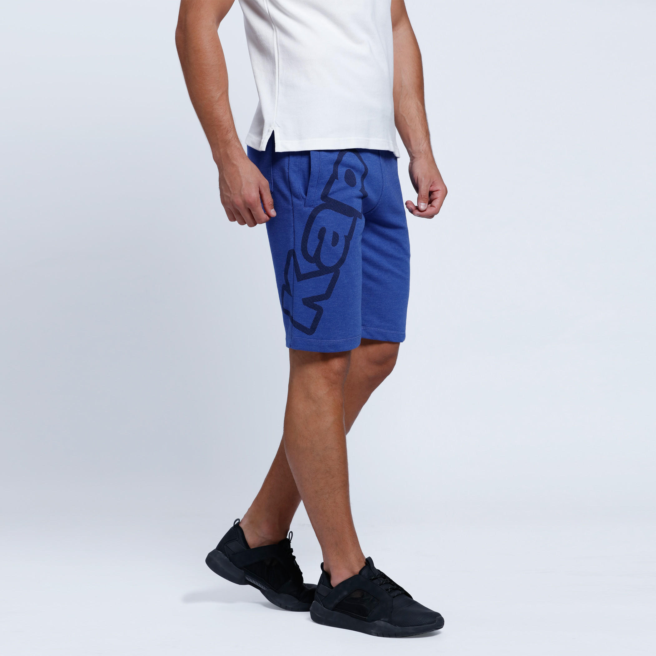 Shorts With Kappa Print Branding At Side-men-clothing-bottoms-shorts-image-13