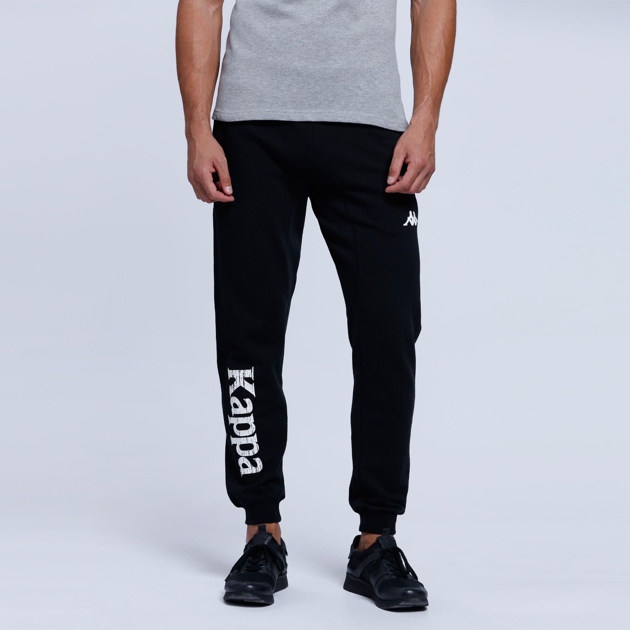 Kappa Printed Full Length Jog Pants with Snug Fitted Cuffs-men-clothing-sportswearandactivewear-bottoms-image-1