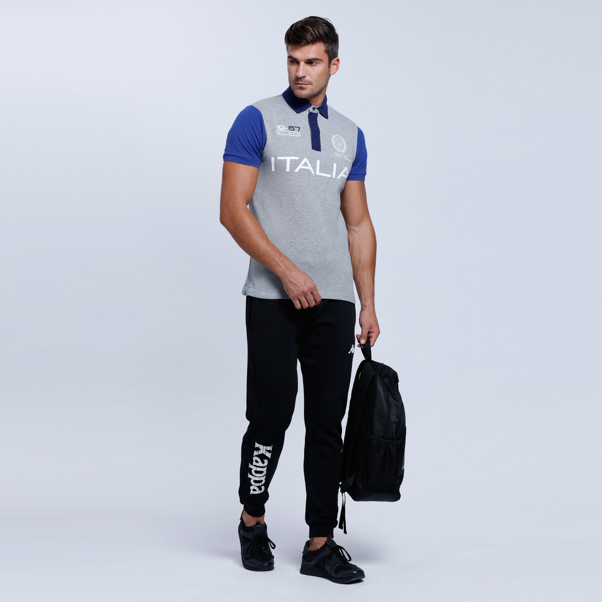 Kappa Printed Full Length Jog Pants with Snug Fitted Cuffs-men-clothing-sportswearandactivewear-bottoms-image-5