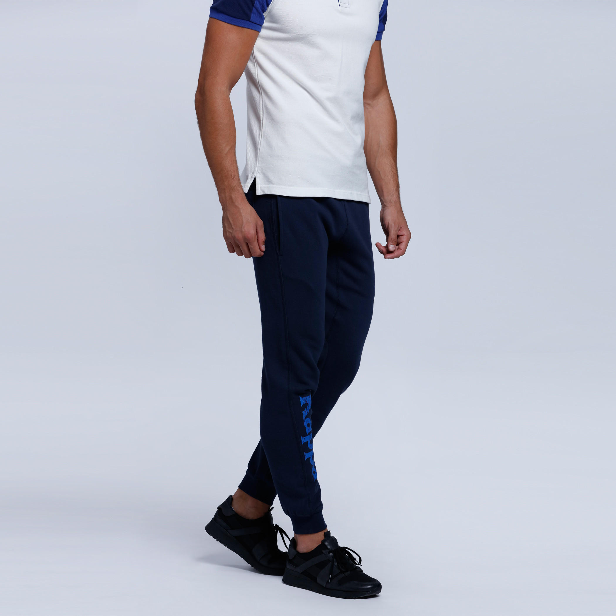 Kappa Printed Full Length Jog Pants with Snug Fitted Cuffs-men-clothing-sportswearandactivewear-bottoms-image-8