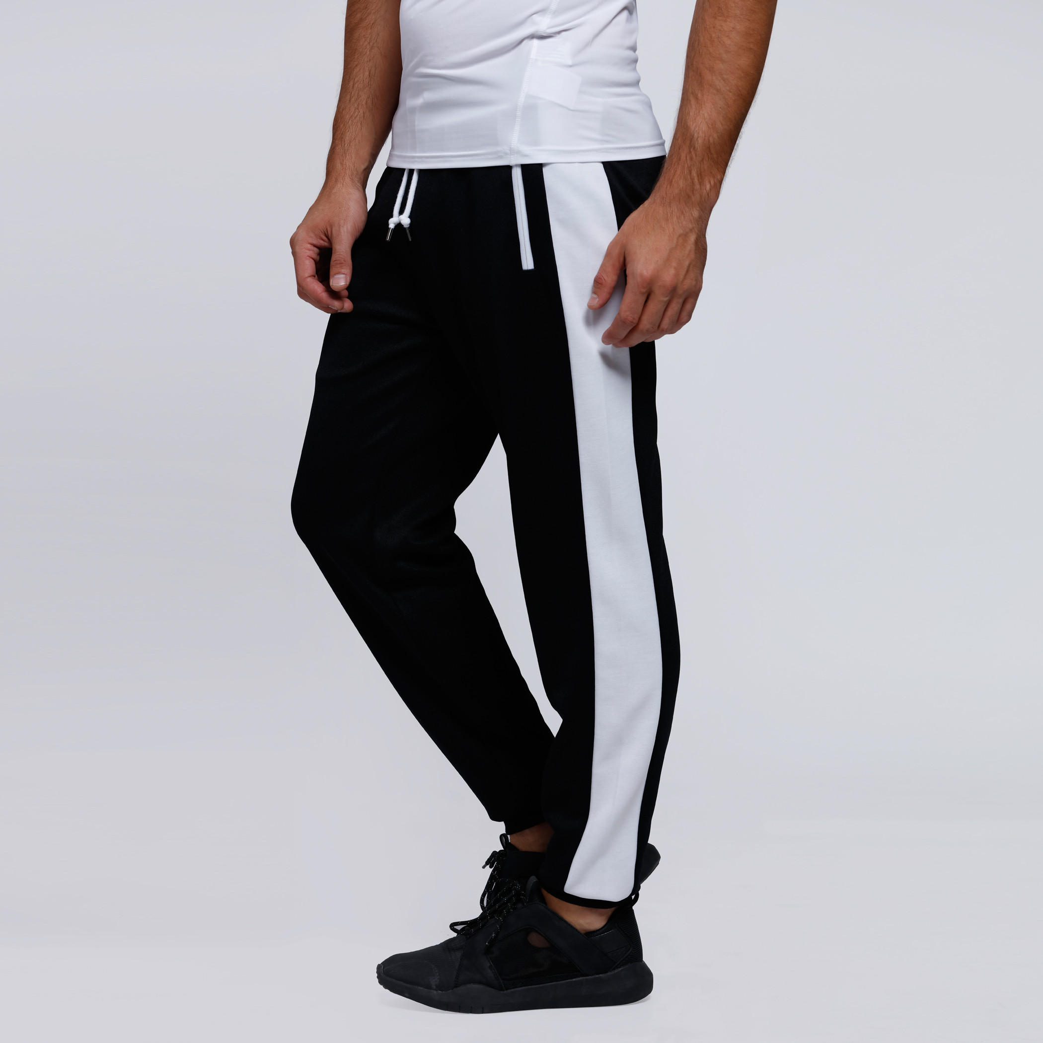 Full Length Pants with Elasticised Waistband-men-clothing-sportswearandactivewear-bottoms-image-3