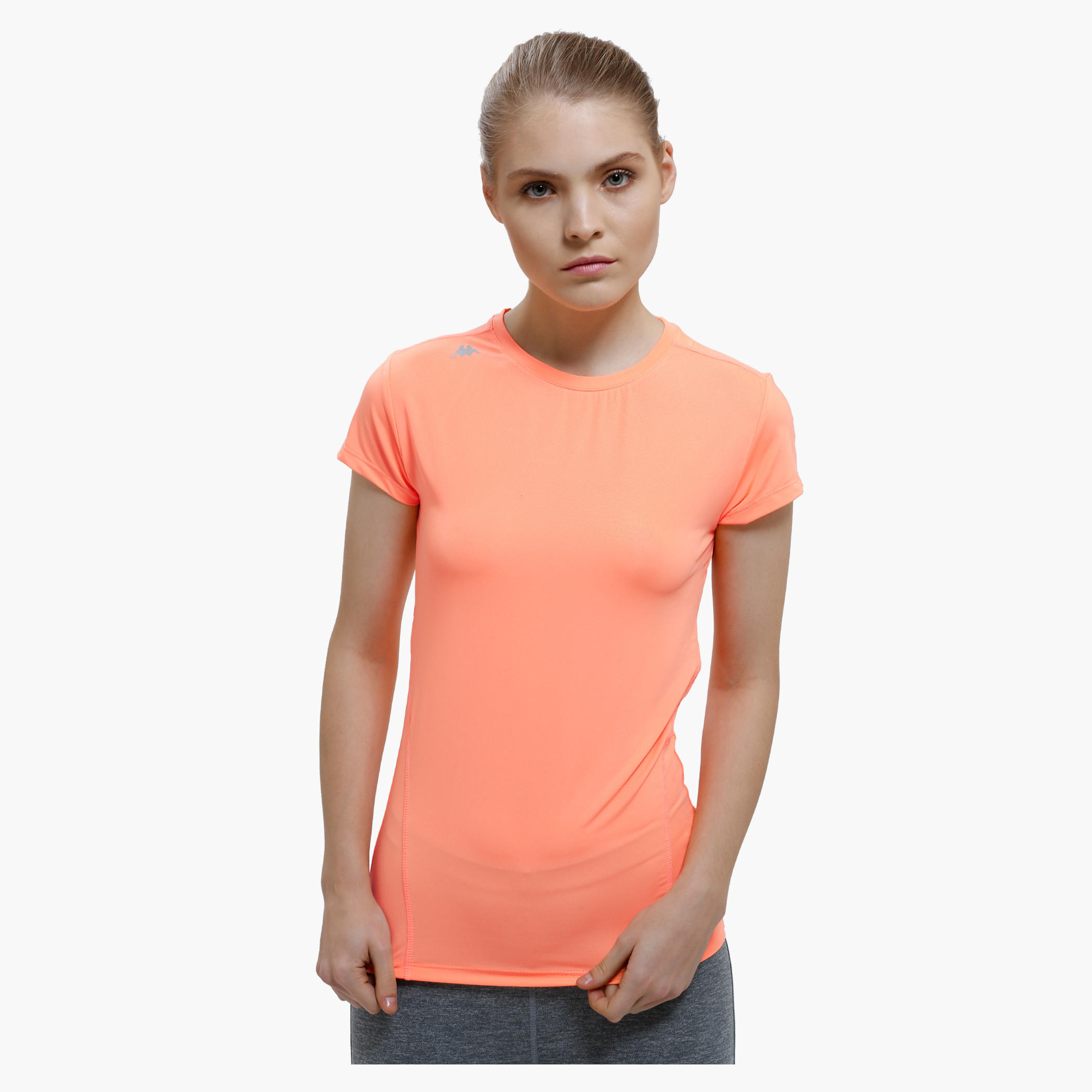 Kappa Round Neck T-Shirt and Short Sleeves-women-clothing-sportswearandactivewear-tshirtsandvests-image-1