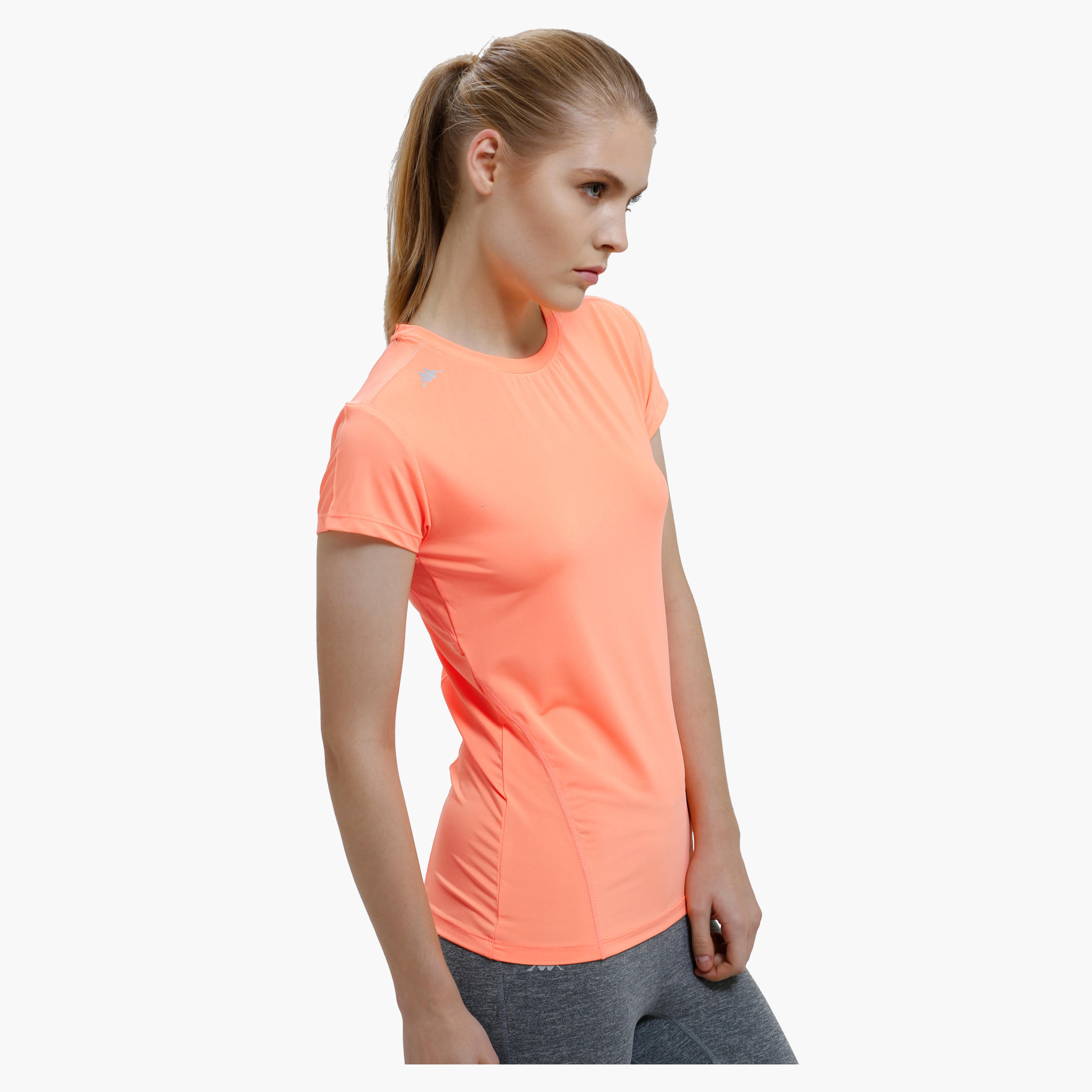Kappa Round Neck T-Shirt and Short Sleeves-women-clothing-sportswearandactivewear-tshirtsandvests-image-3