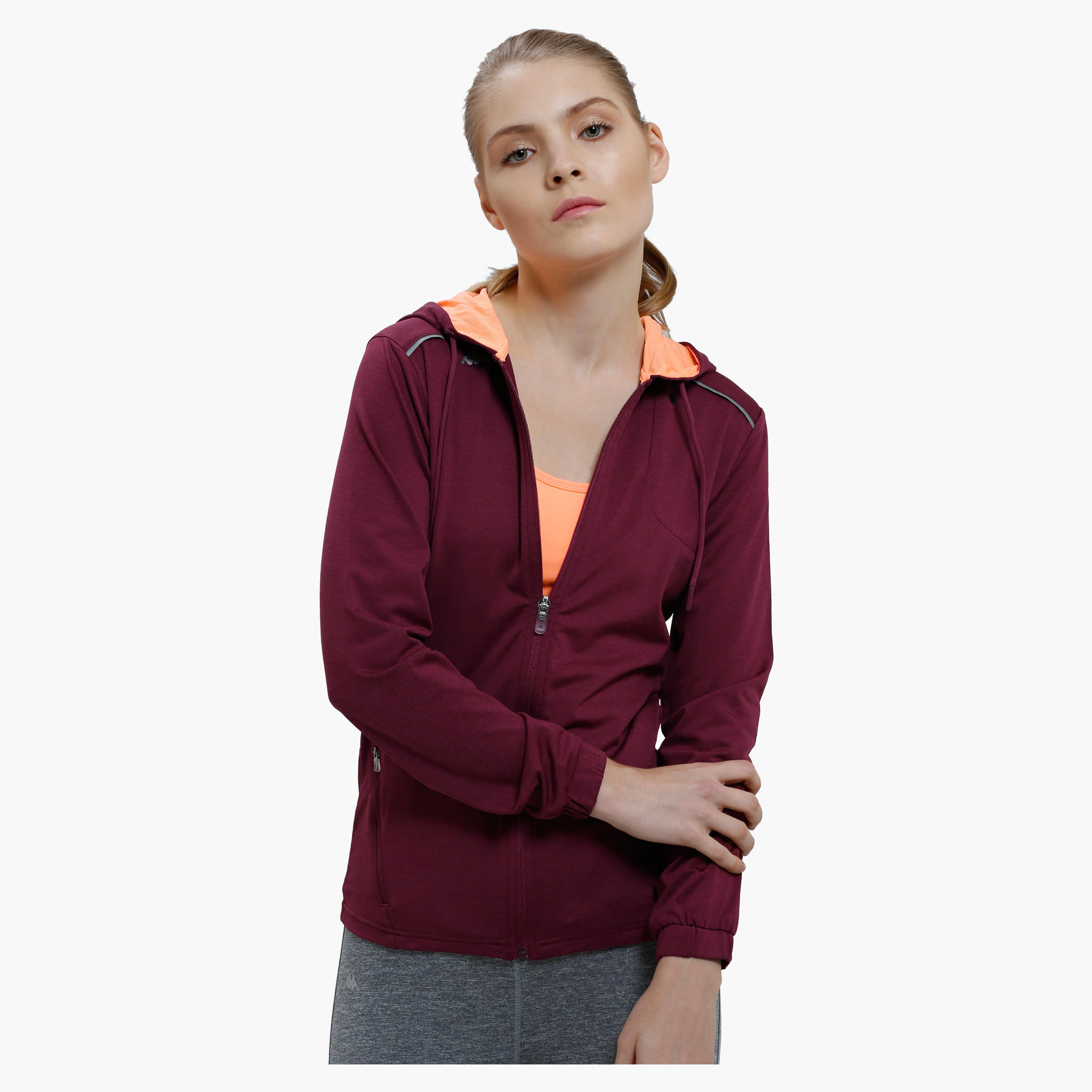 Kappa Hooded Jacket with Long Sleeves-women-clothing-sportswearandactivewear-hoodiesandsweatshirts-image-6