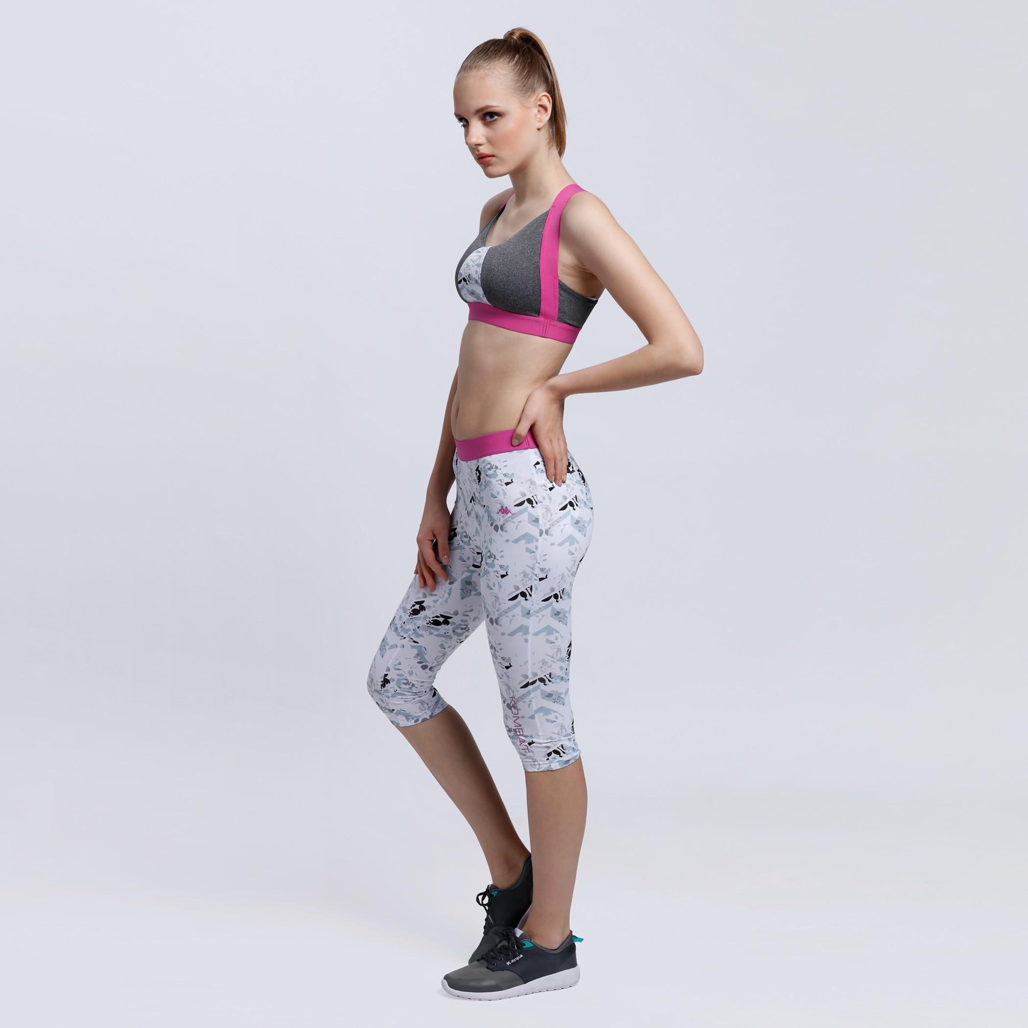Kappa Sports Bra with Contrast Garter-sports-women-clothing-sportsbras-image-5