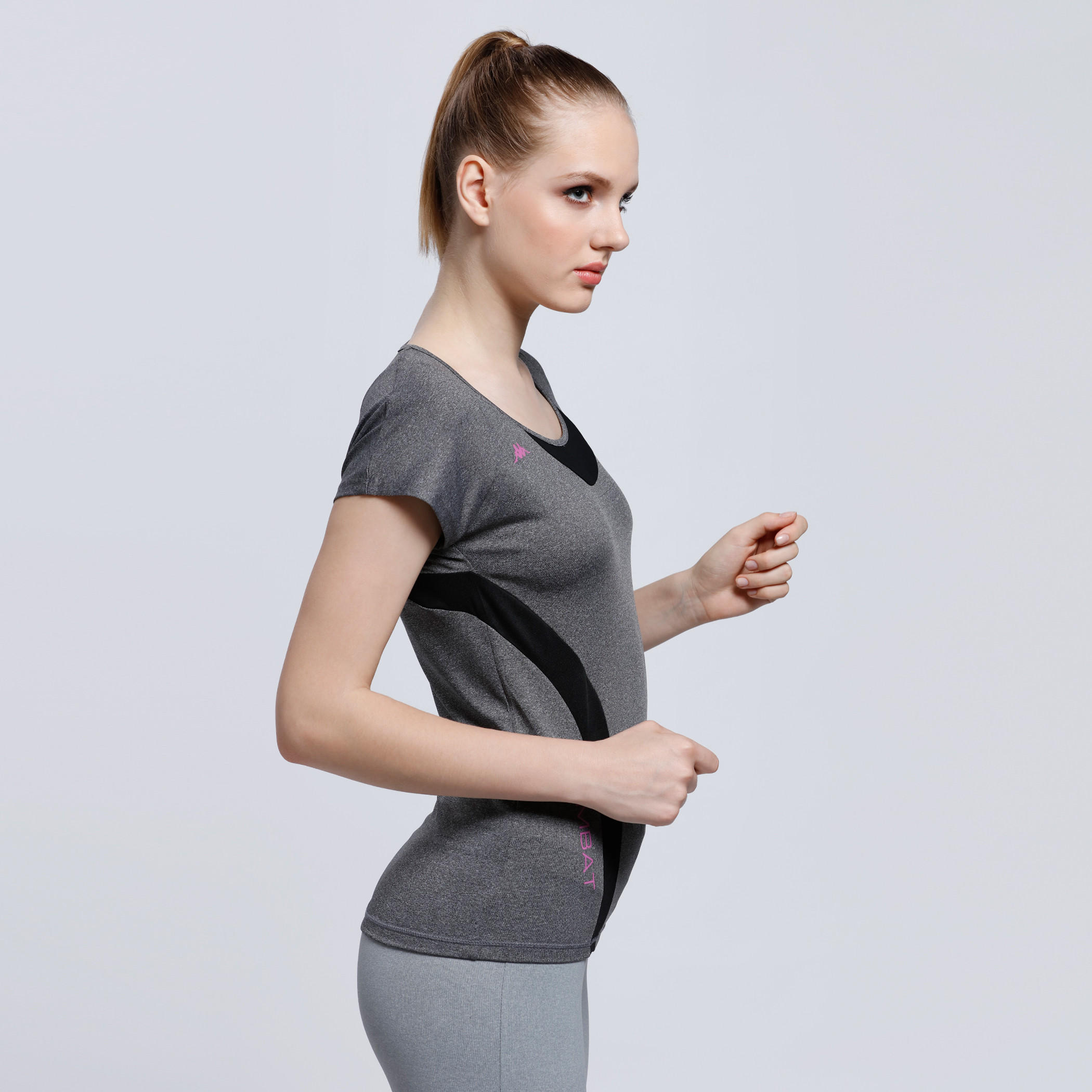 Kappa Round Neck T-Shirt with Short Sleeves-women-clothing-sportswearandactivewear-tshirtsandvests-image-3