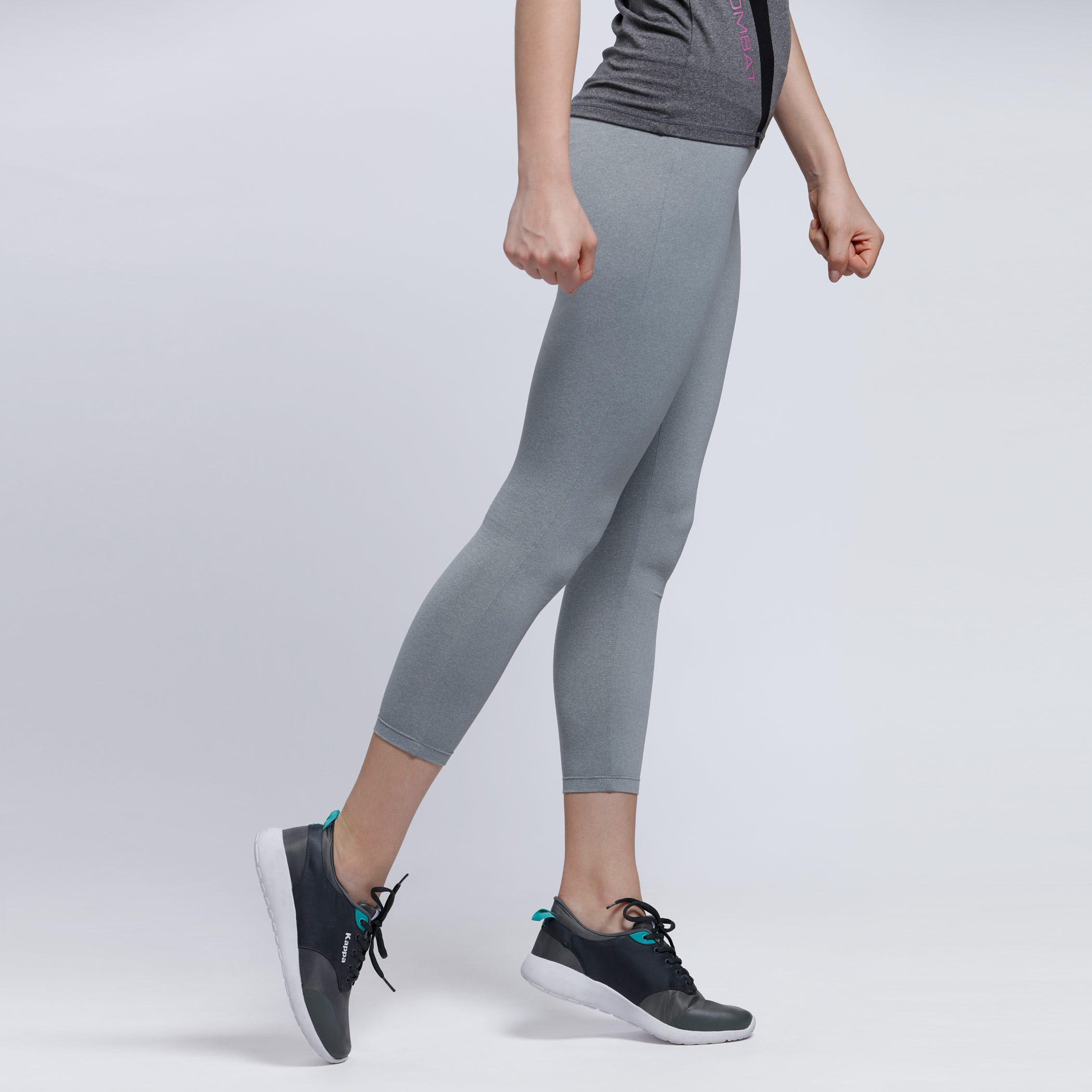 Kappa 3/4 Length Leggings with Elasticised Waistband-women-clothing-sportswearandactivewear-bottoms-image-3