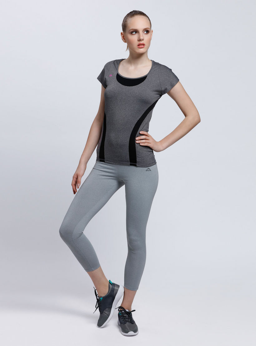 Kappa 3/4 Length Leggings with Elasticised Waistband-women-clothing-sportswearandactivewear-bottoms-image-5