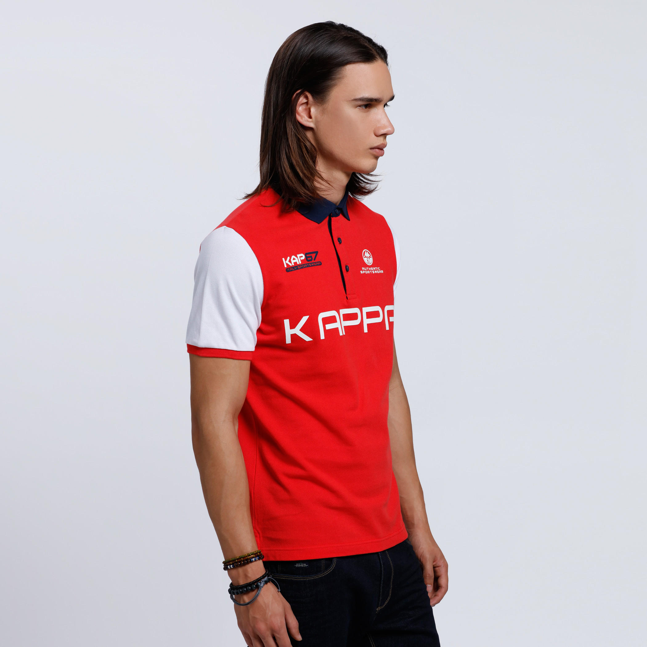 Kappa Printed T-Shirt with Polo Neck and Short Sleeves-men-clothing-sportswearandactivewear-tshirtsandpolos-image-3