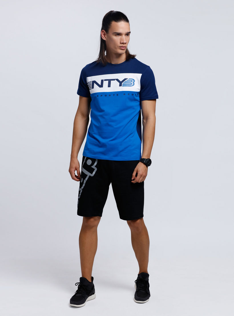 Kappa Printed Shorts with Elasticised Waistband-men-clothing-sportswearandactivewear-bottoms-image-1