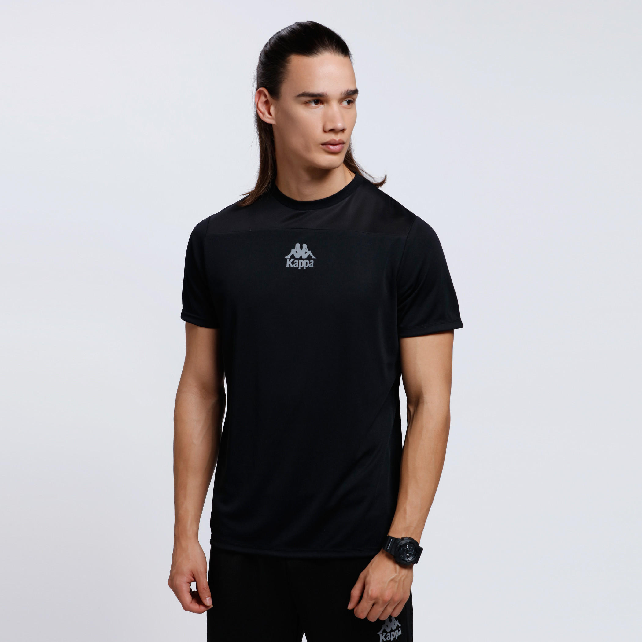 Kappa Crew Neck T-Shirt with Short Sleeves-men-clothing-sportswearandactivewear-tshirtsandpolos-image-1