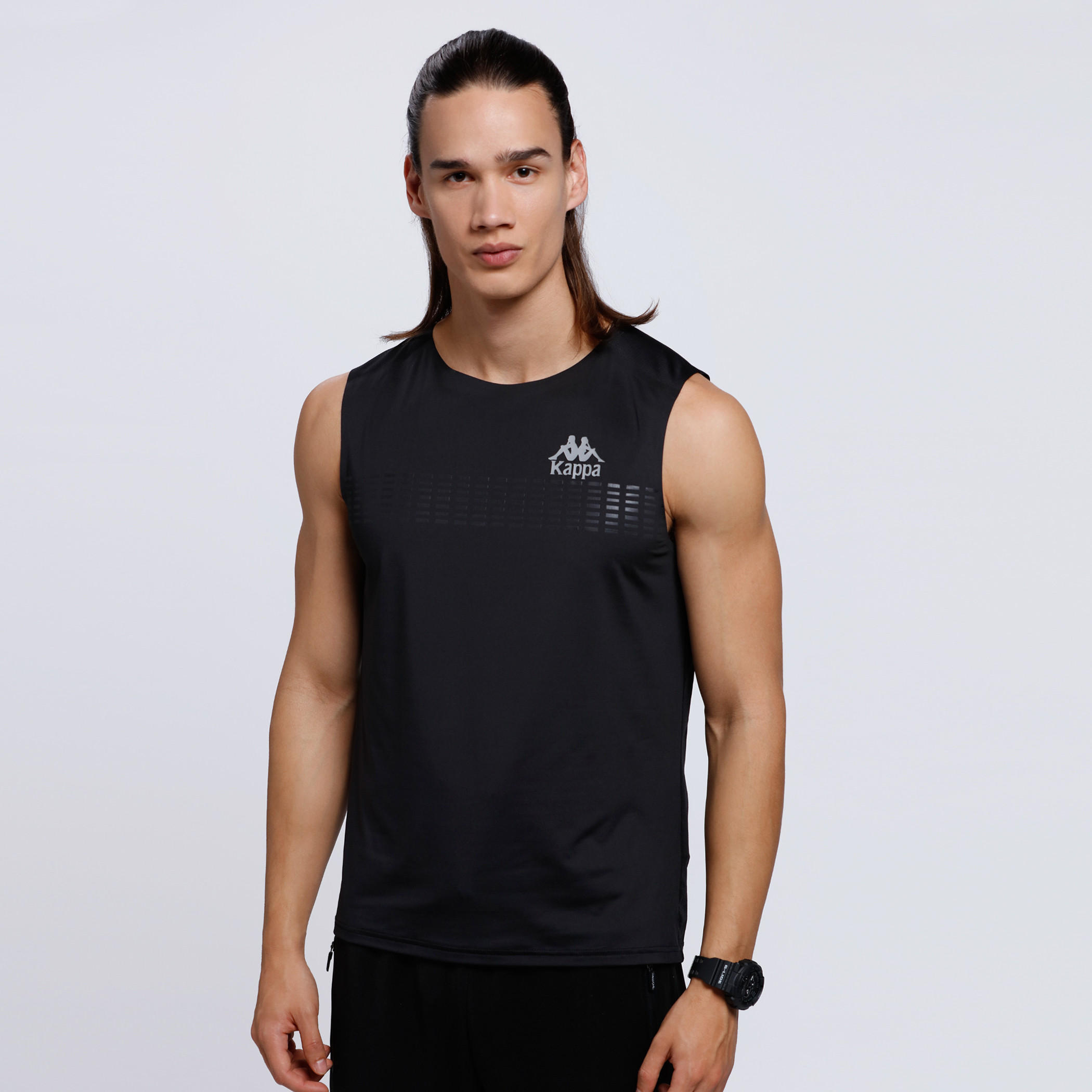 Regenerated Kappa Sleeveless T-Shirt with Crew Neck-men-clothing-sportswearandactivewear-tshirtsandpolos-image-1