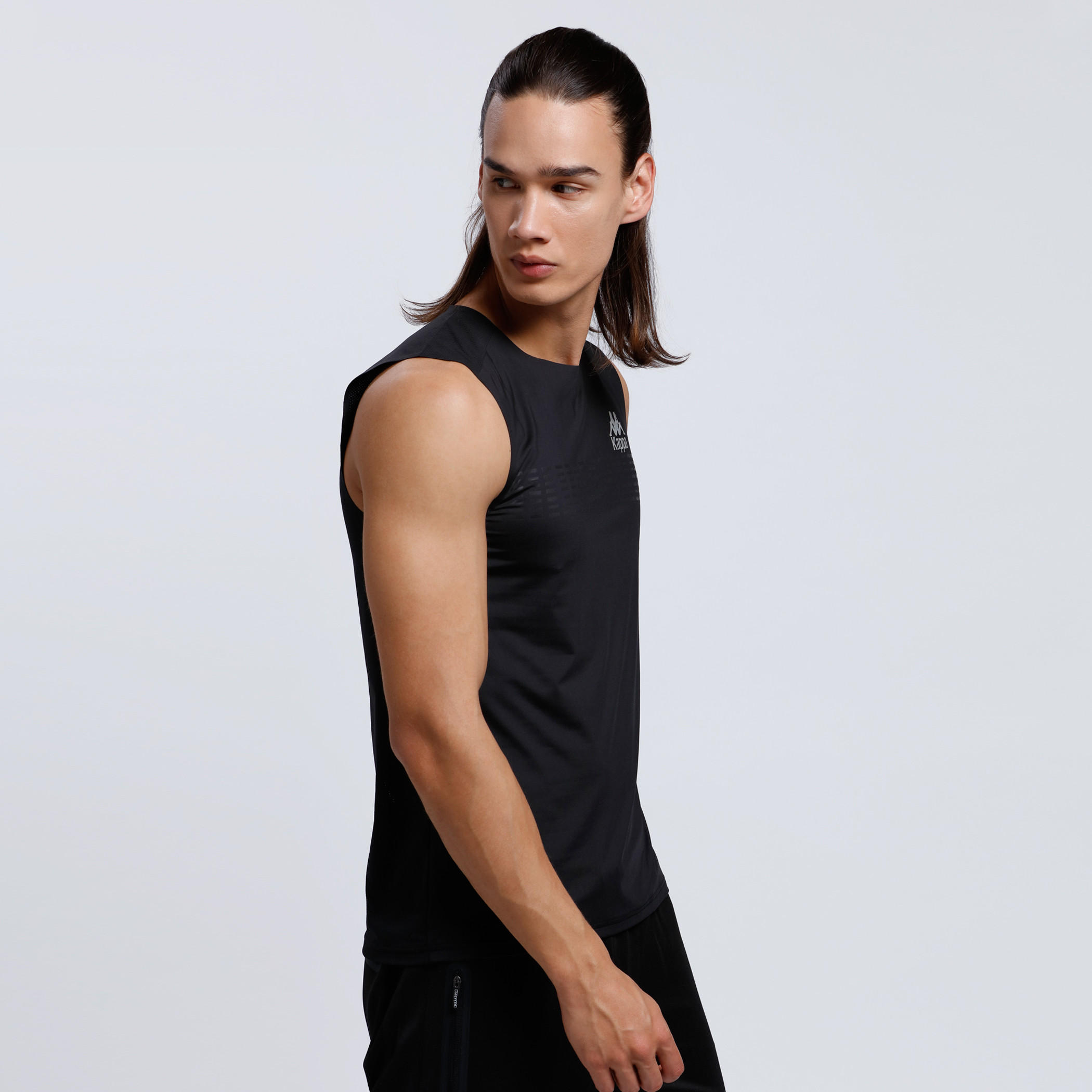 Regenerated Kappa Sleeveless T-Shirt with Crew Neck-men-clothing-sportswearandactivewear-tshirtsandpolos-image-3