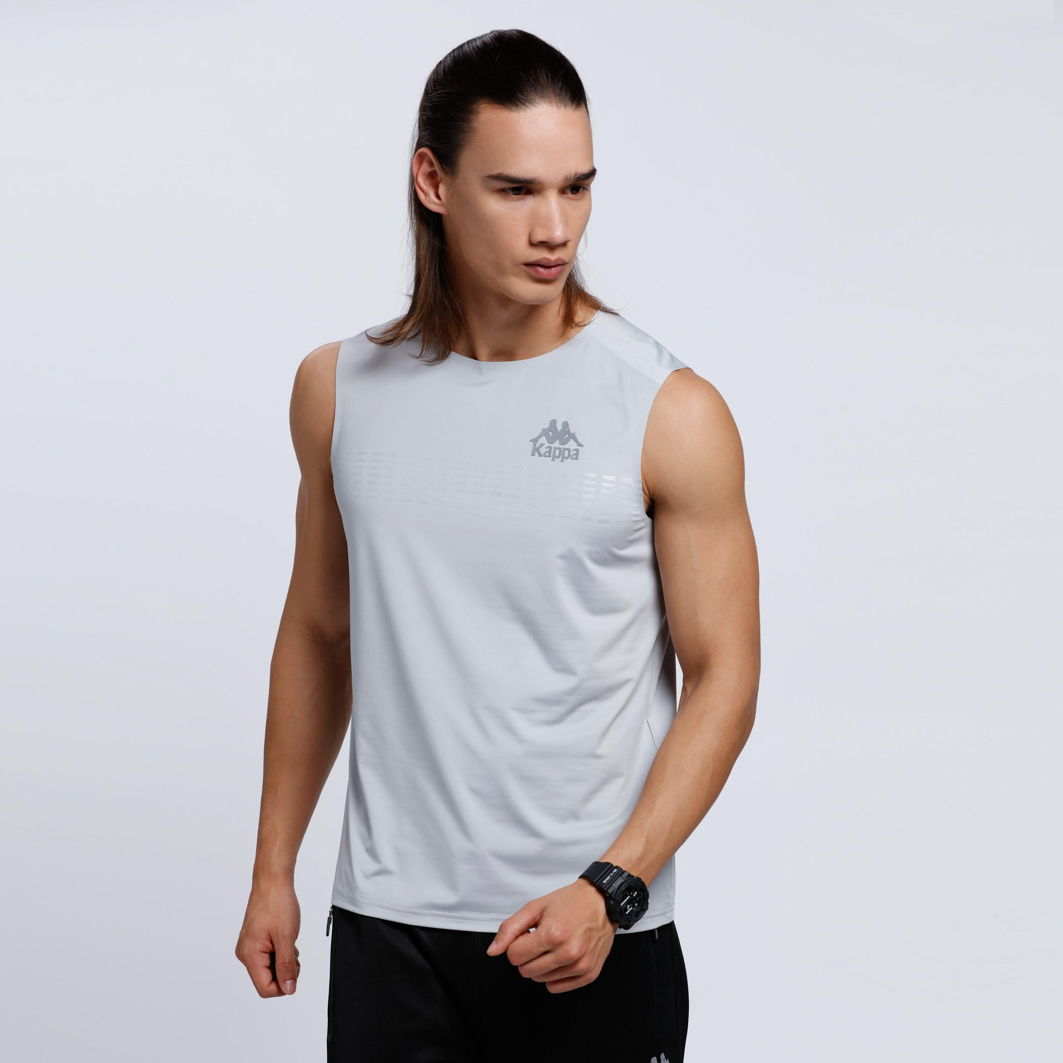 Regenerated Kappa Sleeveless T-Shirt with Crew Neck-men-clothing-sportswearandactivewear-tshirtsandpolos-image-1