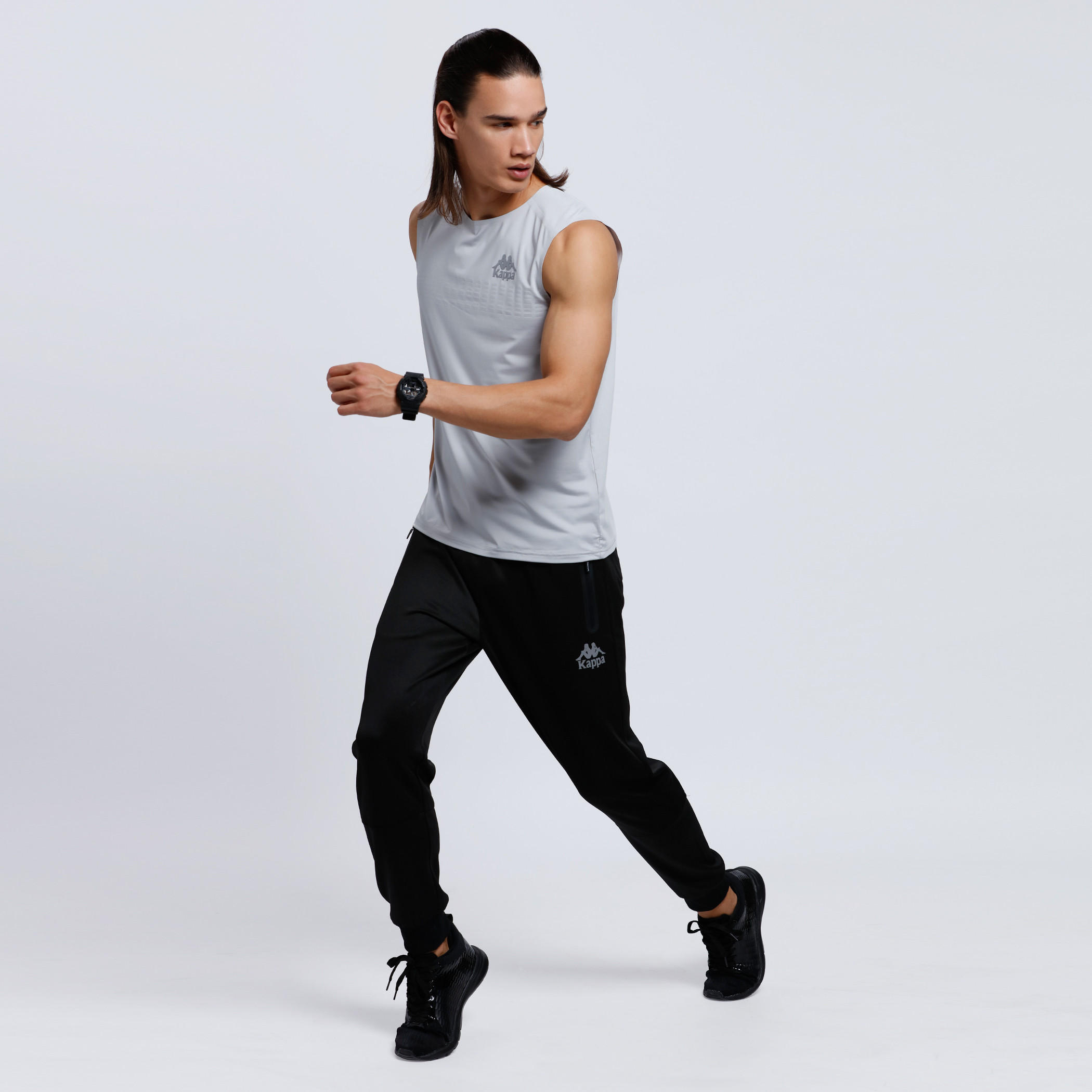 Regenerated Kappa Sleeveless T-Shirt with Crew Neck-men-clothing-sportswearandactivewear-tshirtsandpolos-image-5