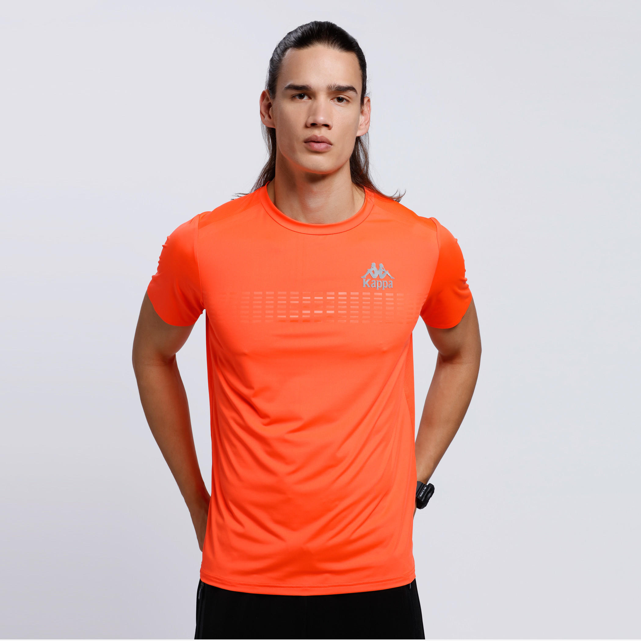 Kappa Crew Neck T-Shirt with Short Sleeves-men-clothing-sportswearandactivewear-tshirtsandpolos-image-1