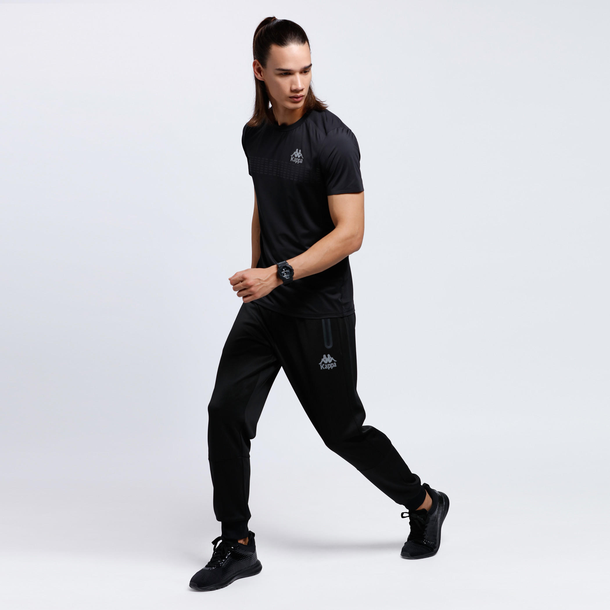 Kappa Full Length Jog Pants with Elasticised Waistband-men-clothing-sportswearandactivewear-bottoms-image-5