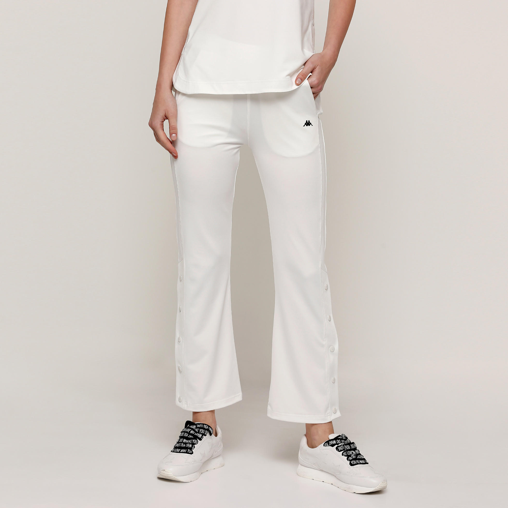 بنطال واسع وطويل بجيوب من كابا-women-clothing-sportswearandactivewear-bottoms-image-1