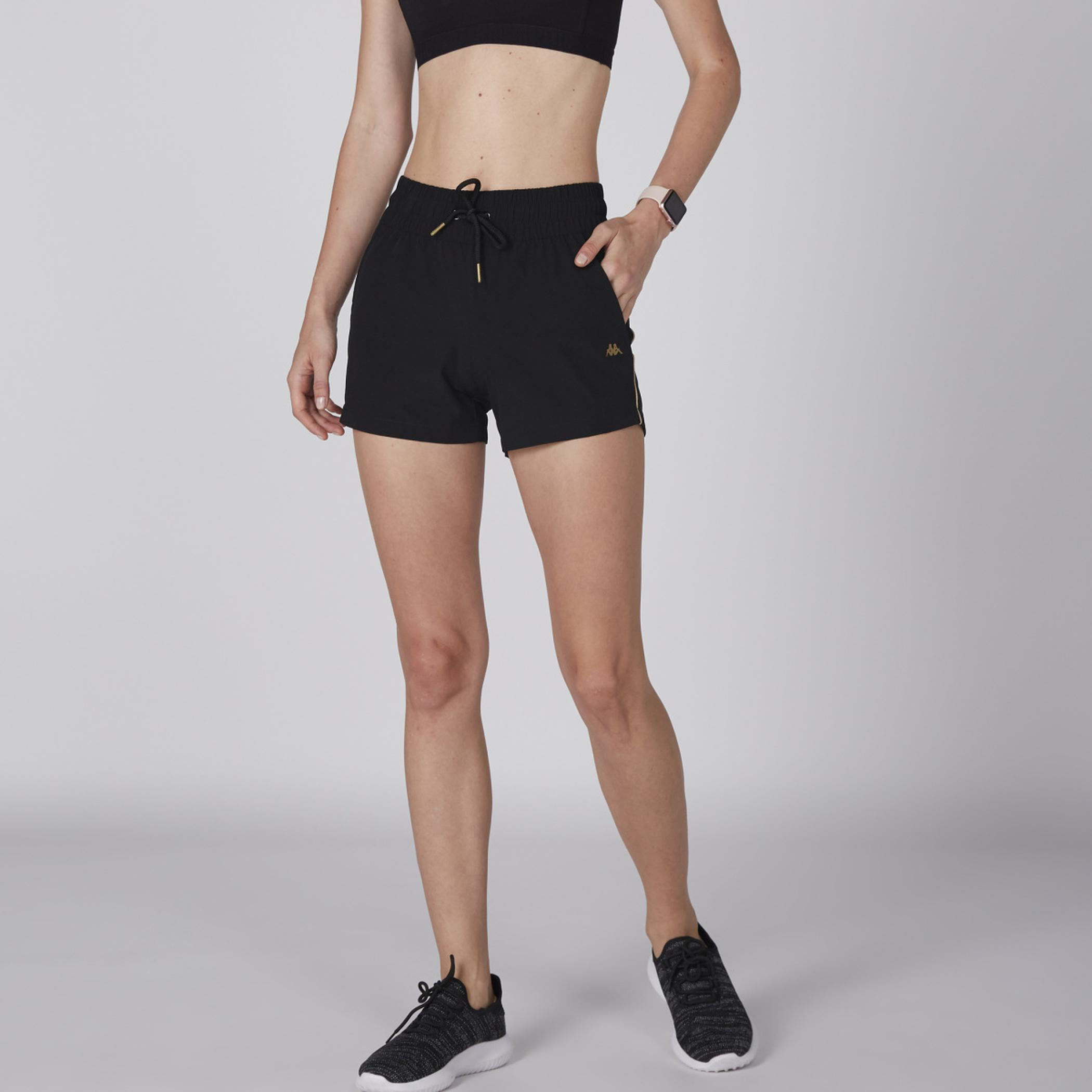 شورت بخصر مطّاطي ورباط وجيوب من كابا-women-clothing-bottoms-shorts-image-1