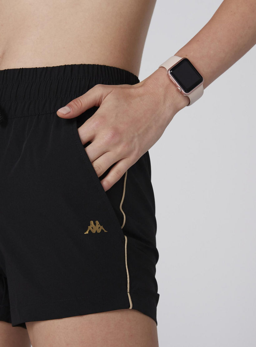 شورت بخصر مطّاطي ورباط وجيوب من كابا-women-clothing-bottoms-shorts-image-2
