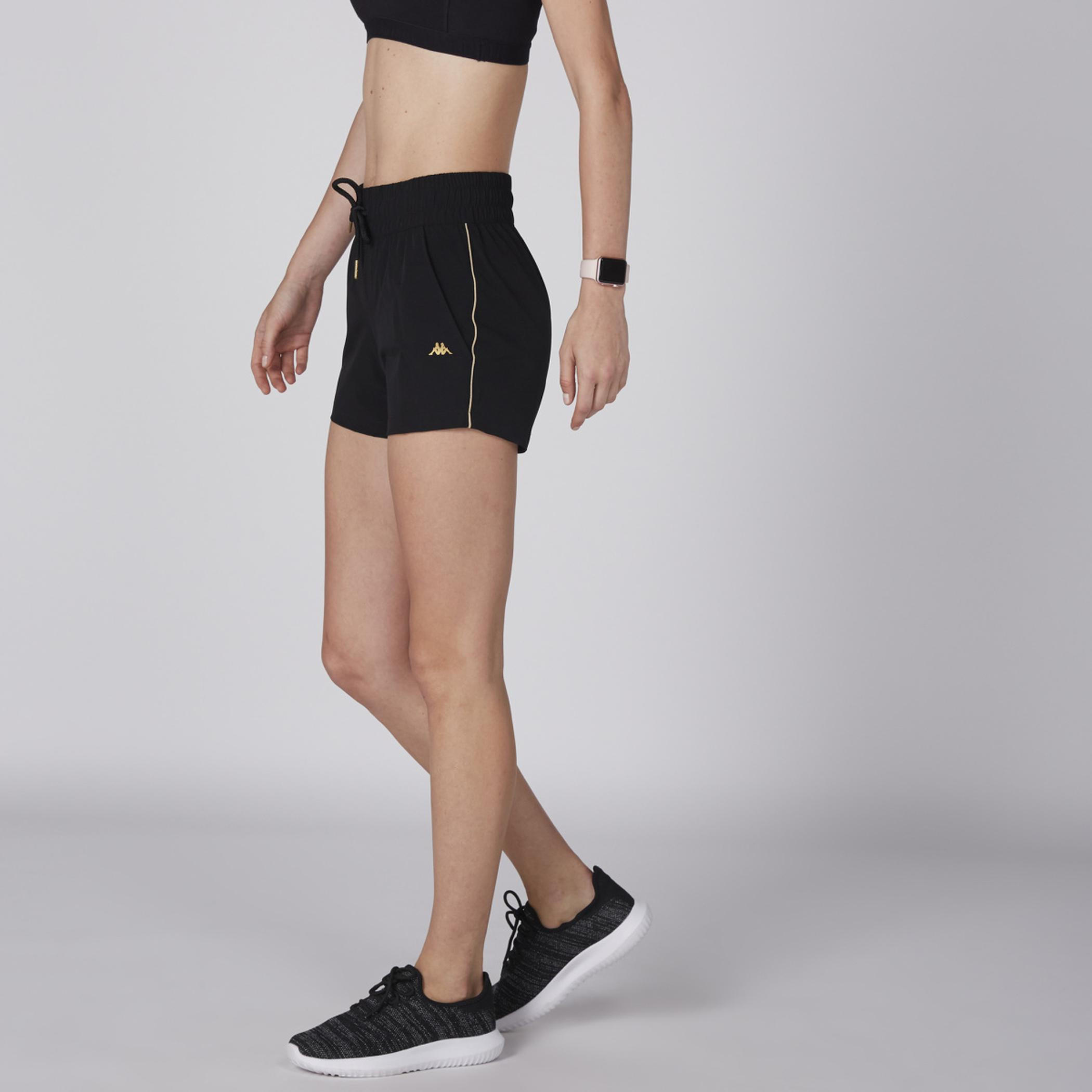 شورت بخصر مطّاطي ورباط وجيوب من كابا-women-clothing-bottoms-shorts-image-3