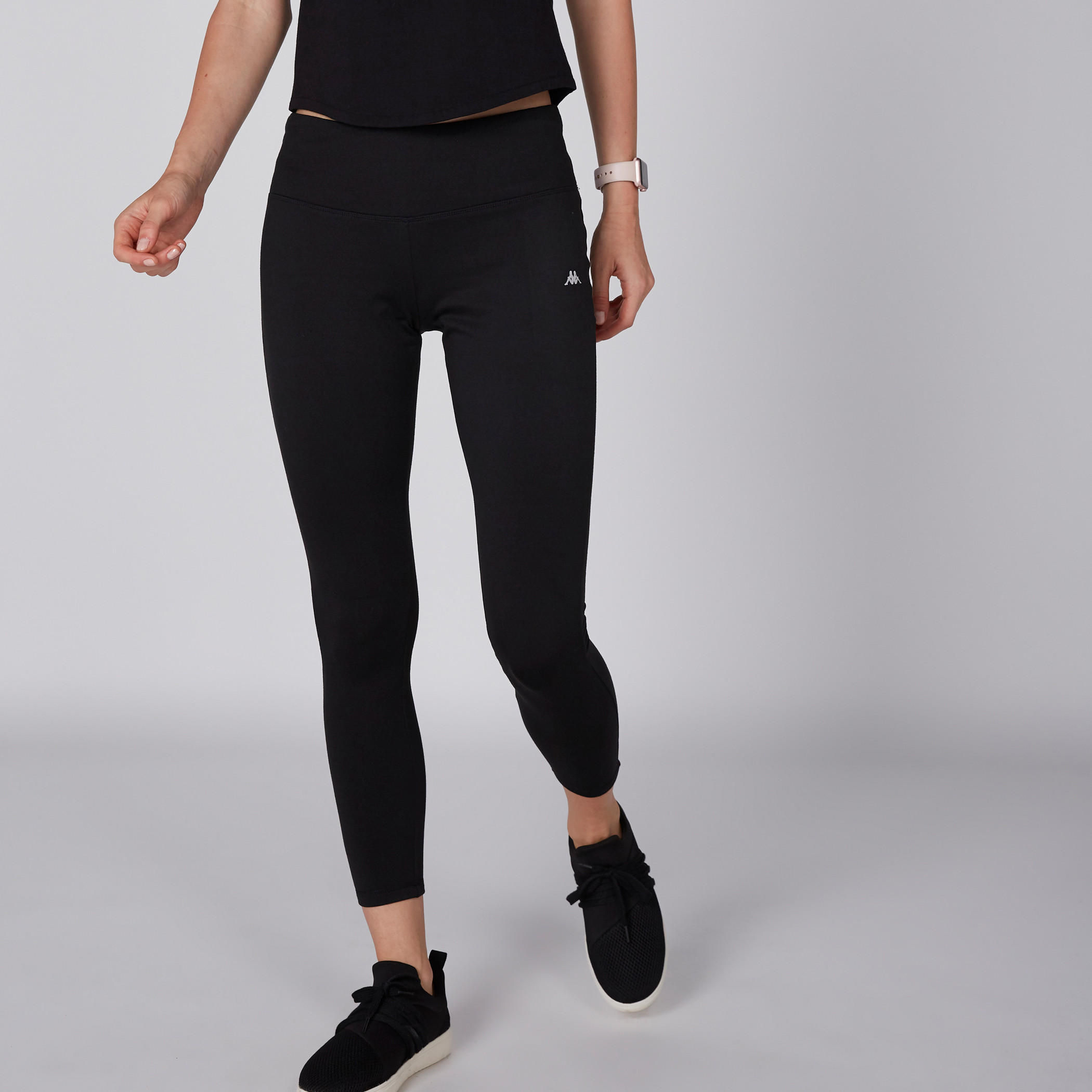 بنطال ليقنز طويل بخصر مطاطي من كابا-women-clothing-bottoms-leggings-image-1