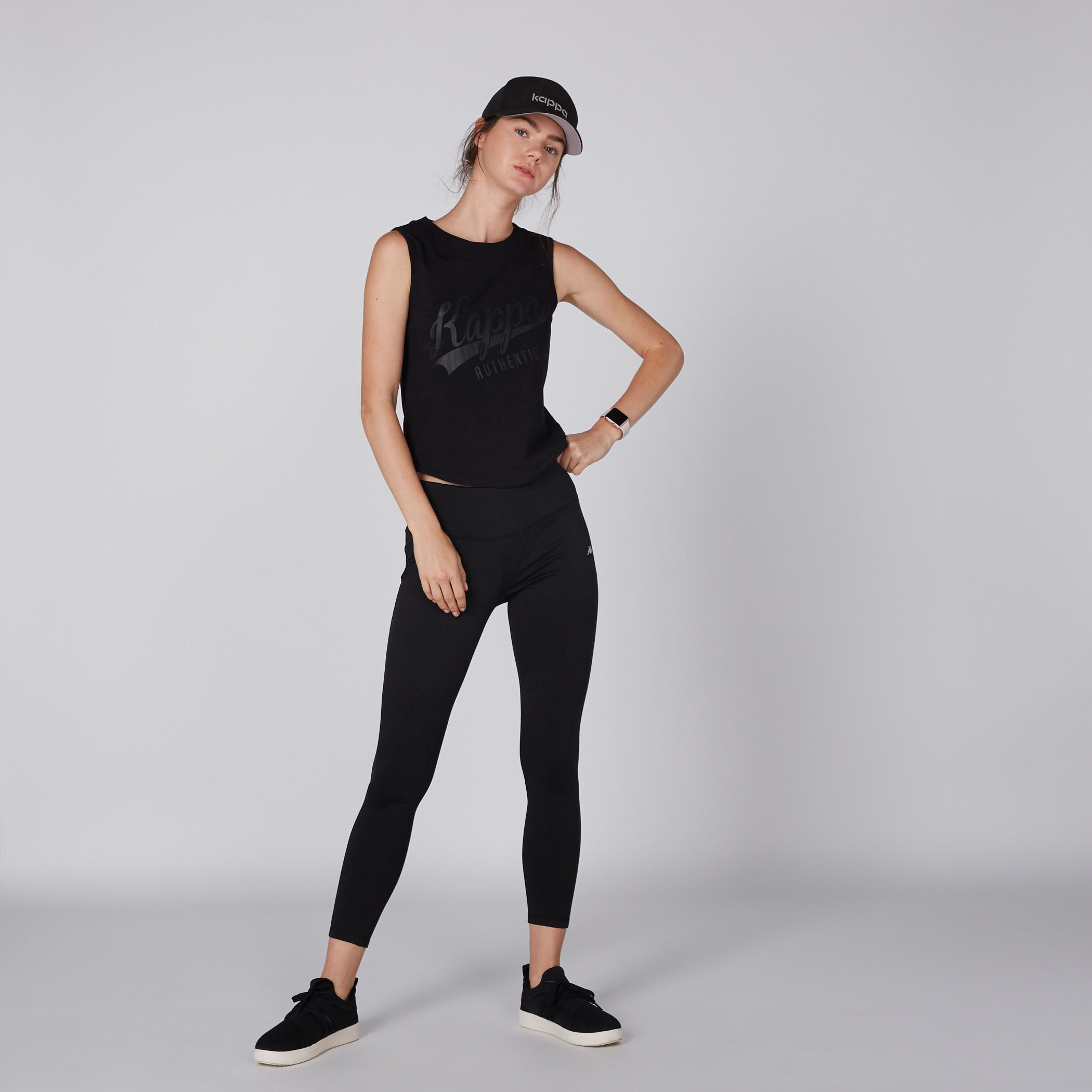 بنطال ليقنز طويل بخصر مطاطي من كابا-women-clothing-bottoms-leggings-image-6