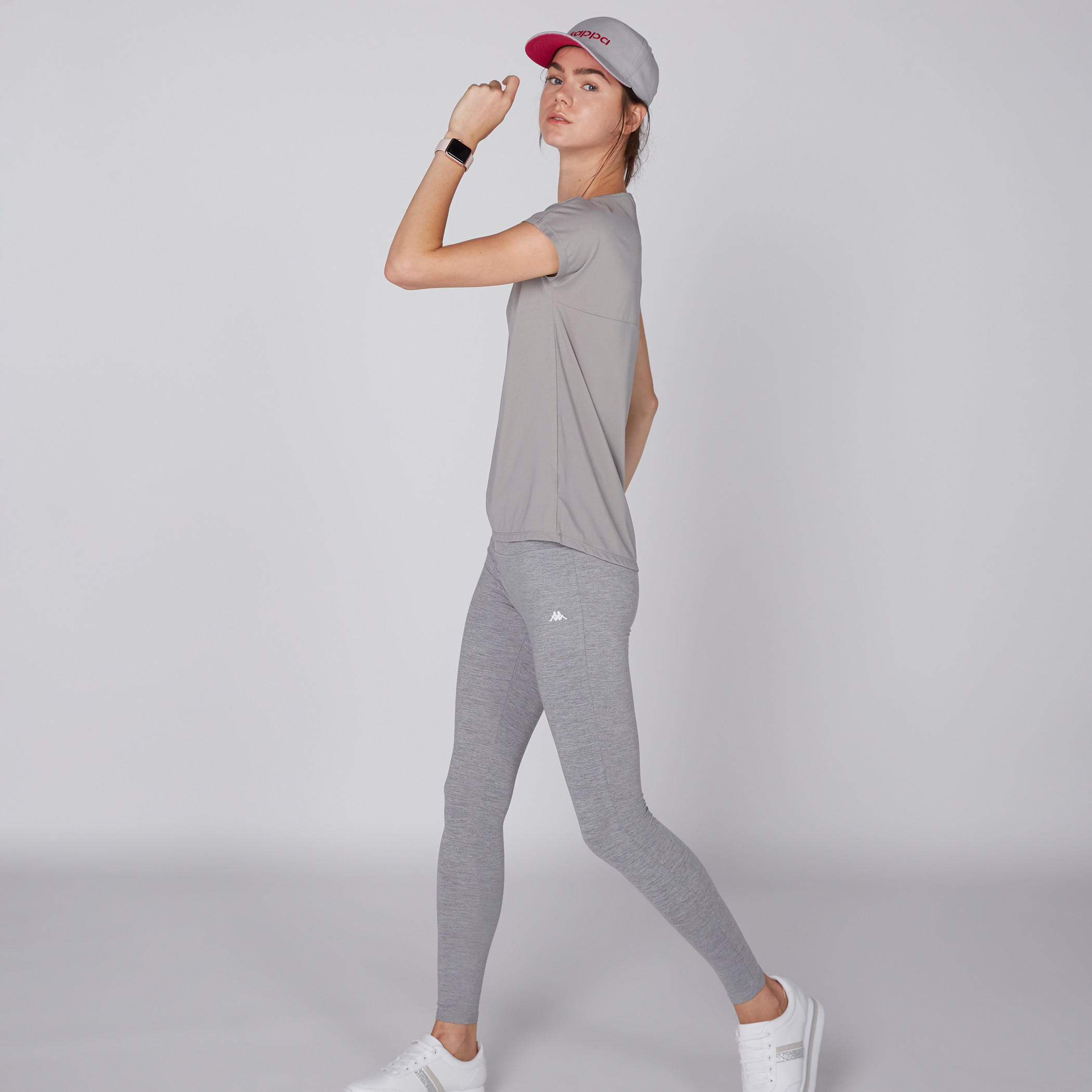 بنطال ليقنز طويل بخصر مطّاطي من كابا-women-clothing-bottoms-leggings-image-3