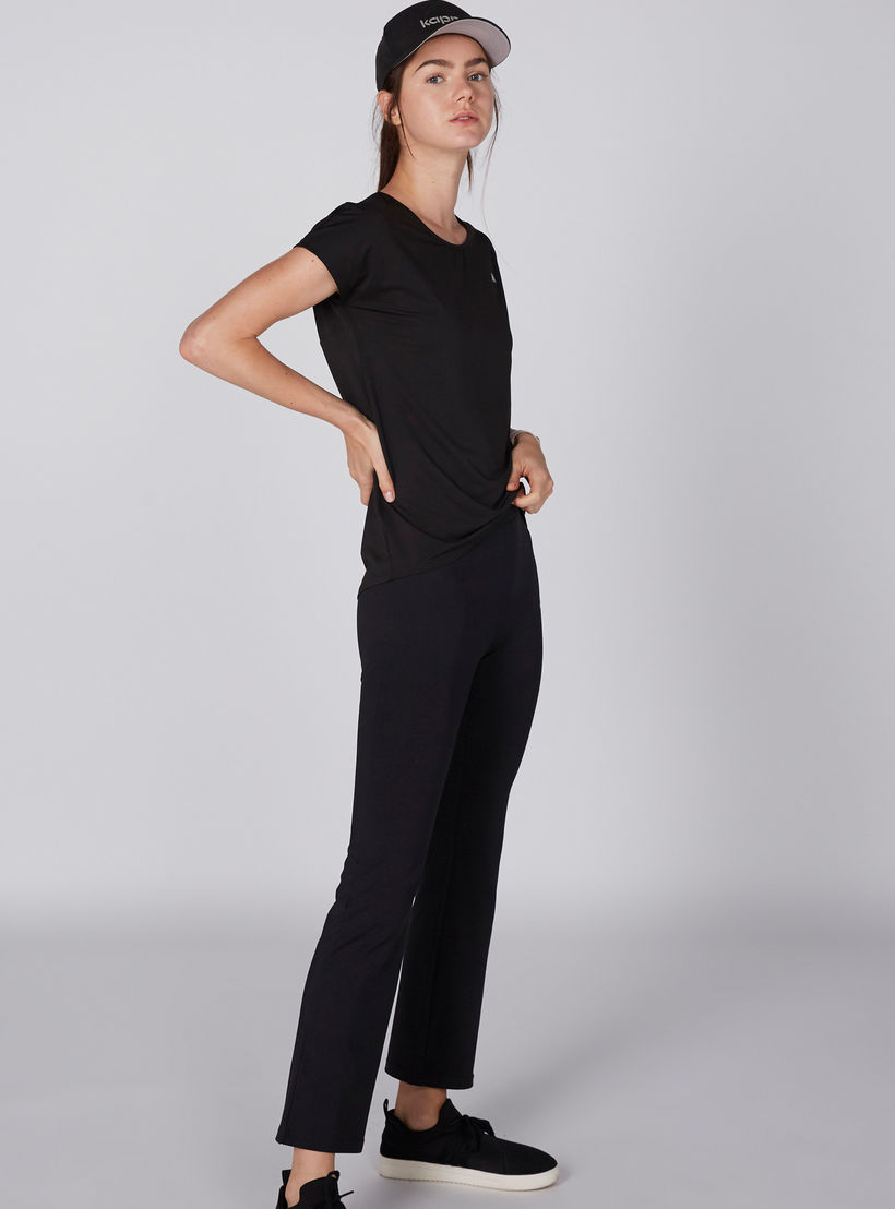 بنطال طويل بخصر مطّاطي من كابا-women-clothing-bottoms-trousers-image-2